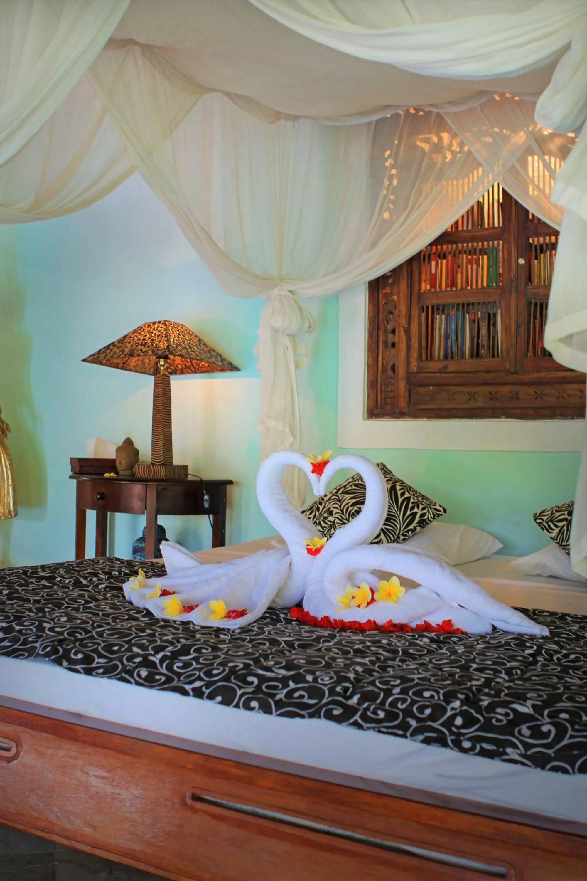 Bedroom, Bed in The Mahogany Villa Ubud