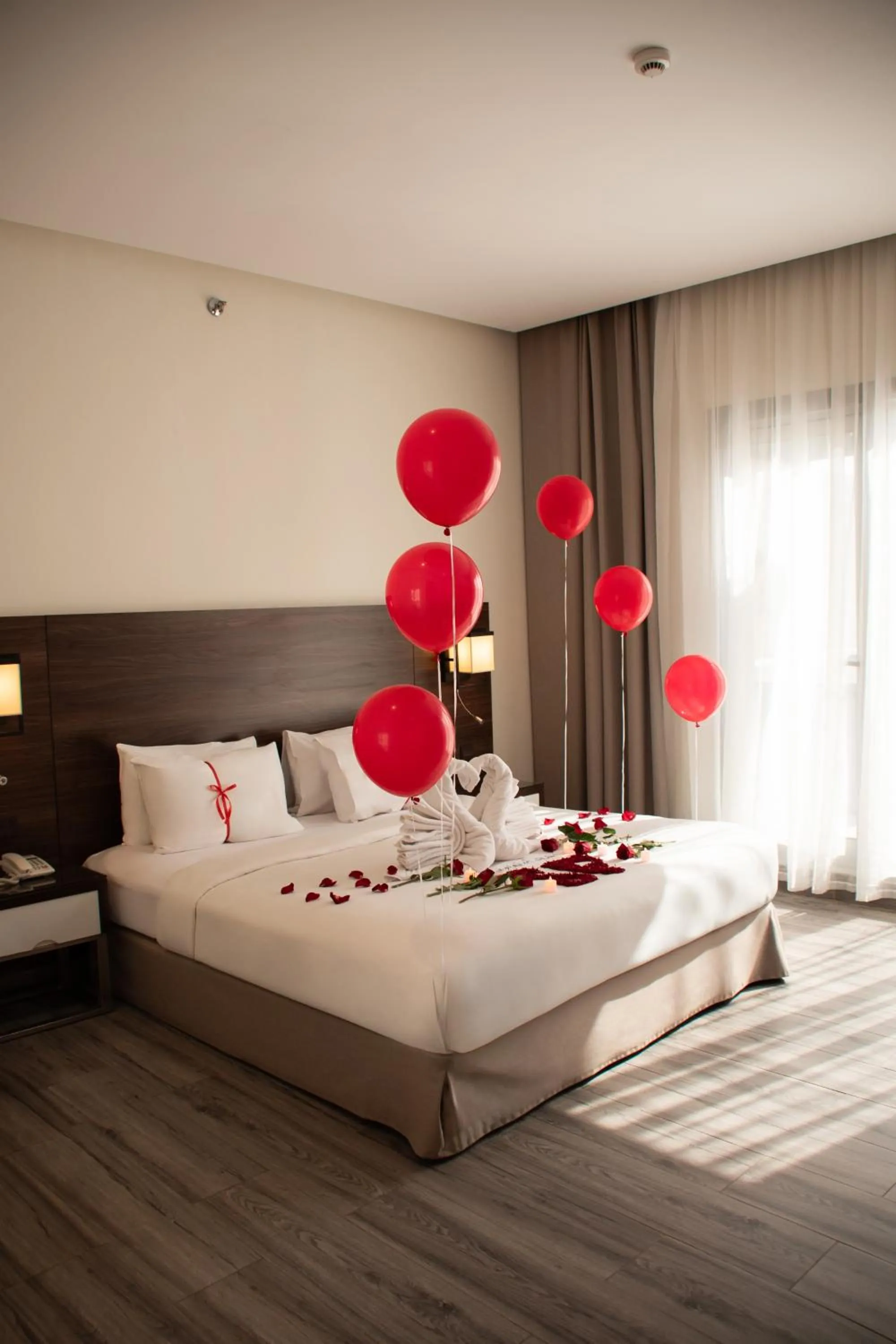 Bed in Hafawah Suites