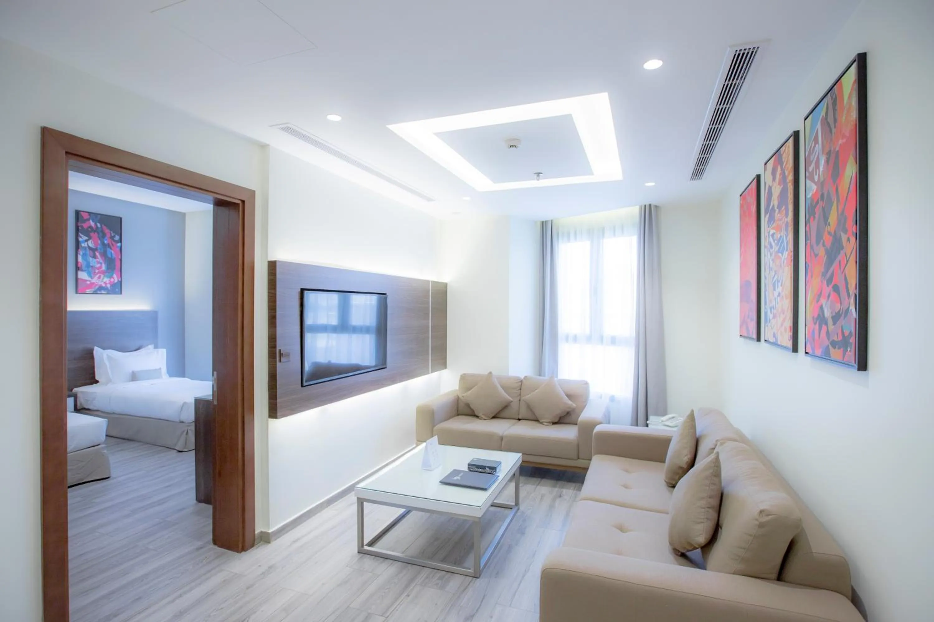 TV and multimedia, Bed in Hafawah Suites