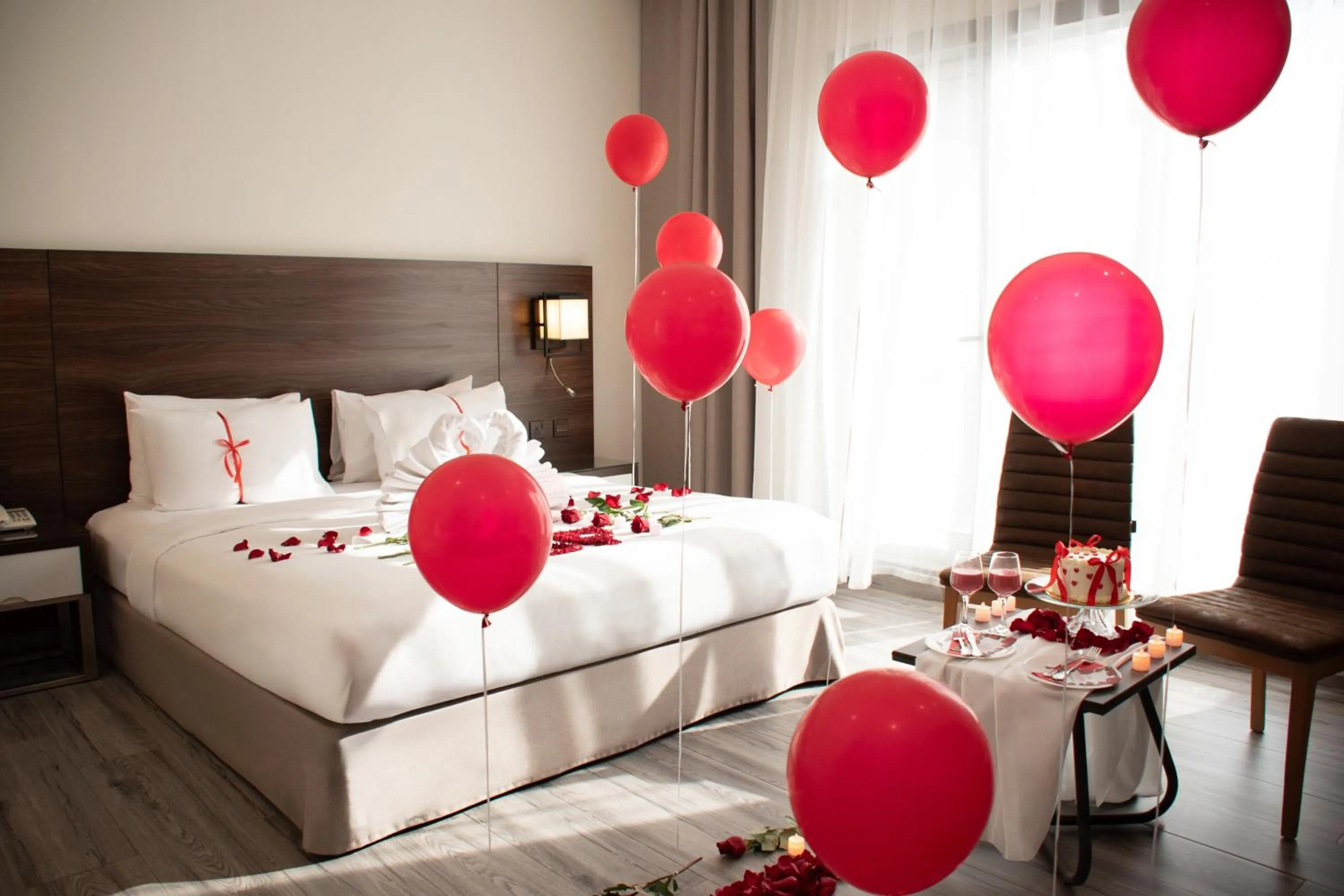 Bed in Hafawah Suites