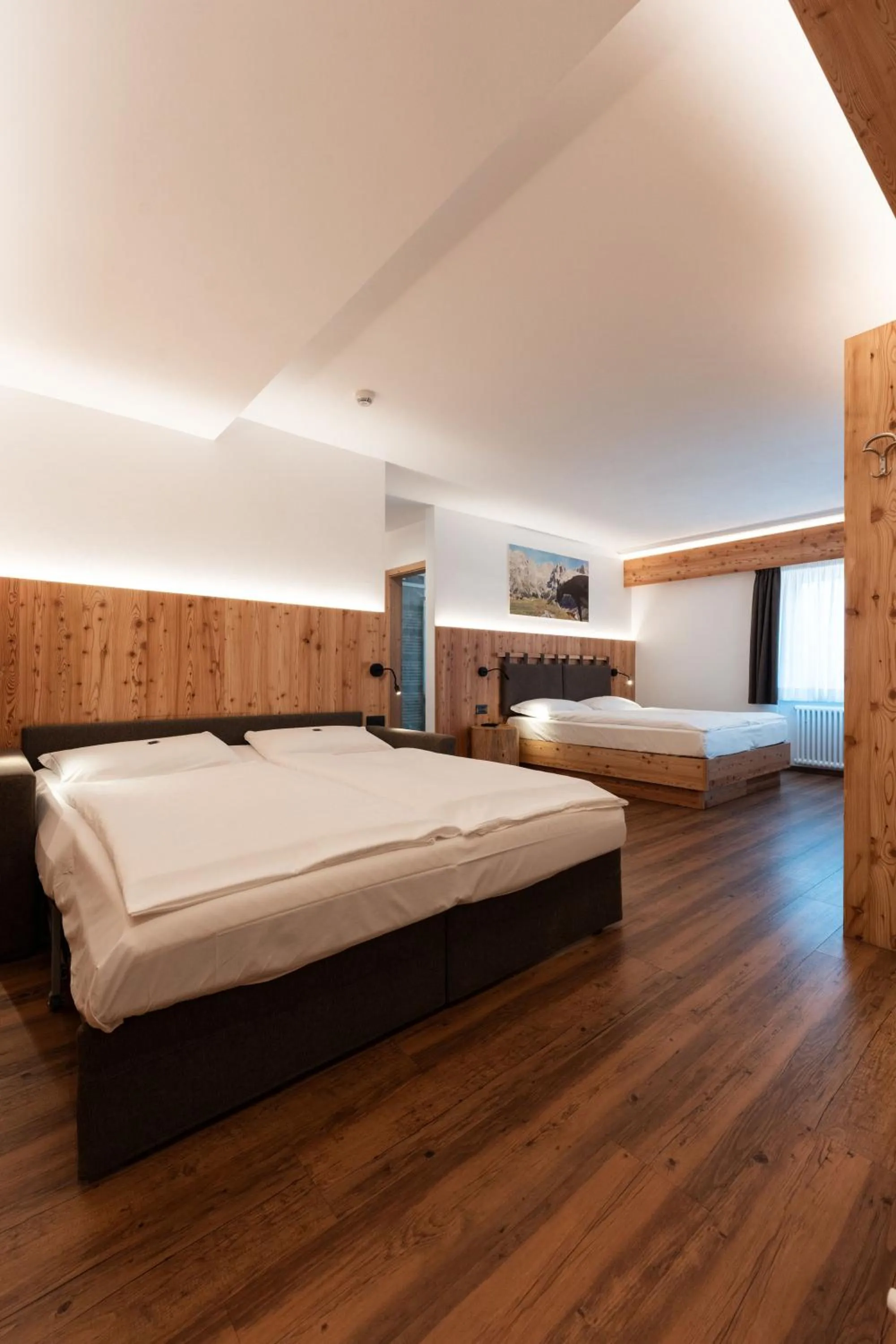 Bedroom, Bed in Hotel Piedibosco