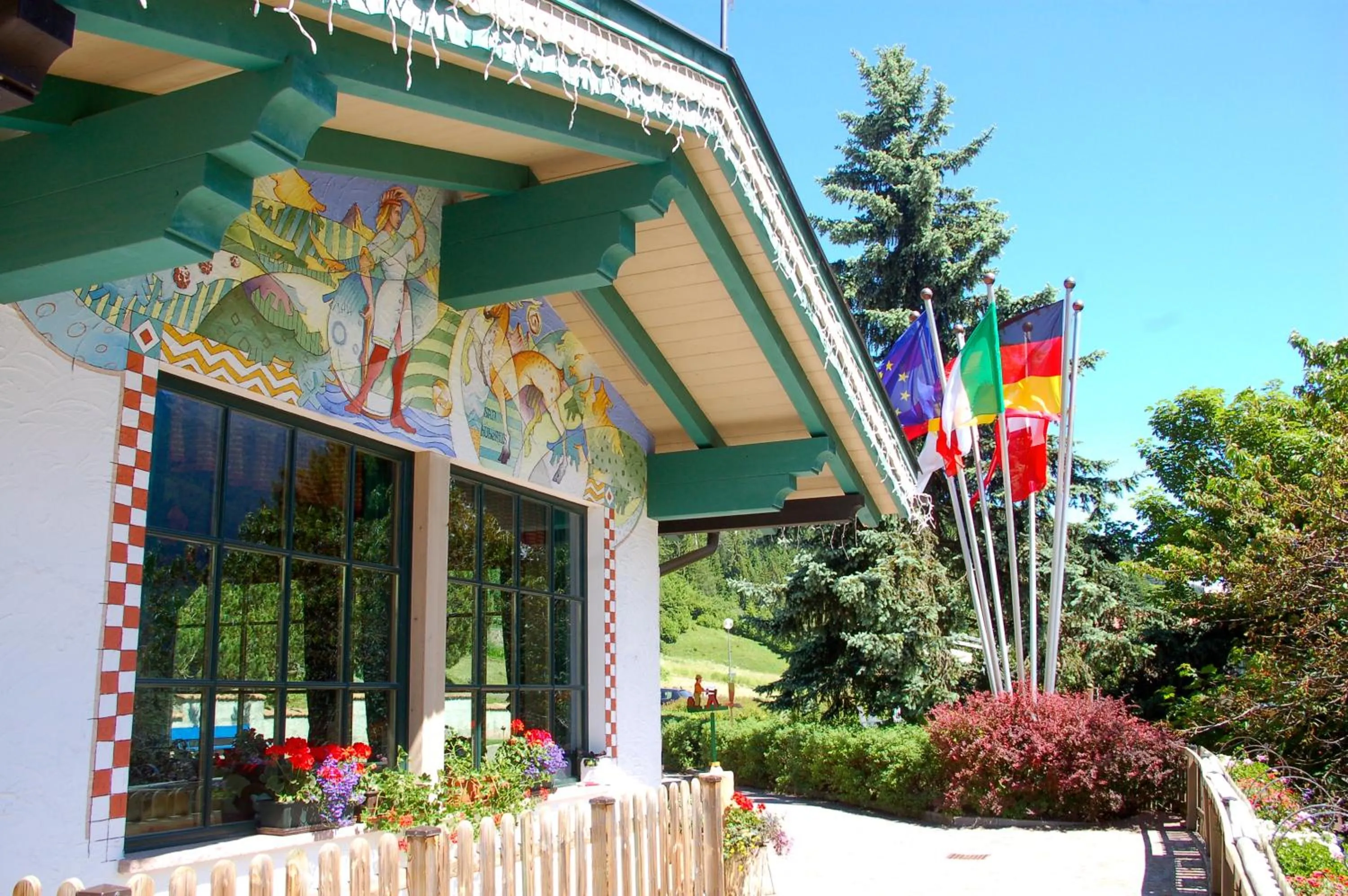 Property building in Hotel Piedibosco