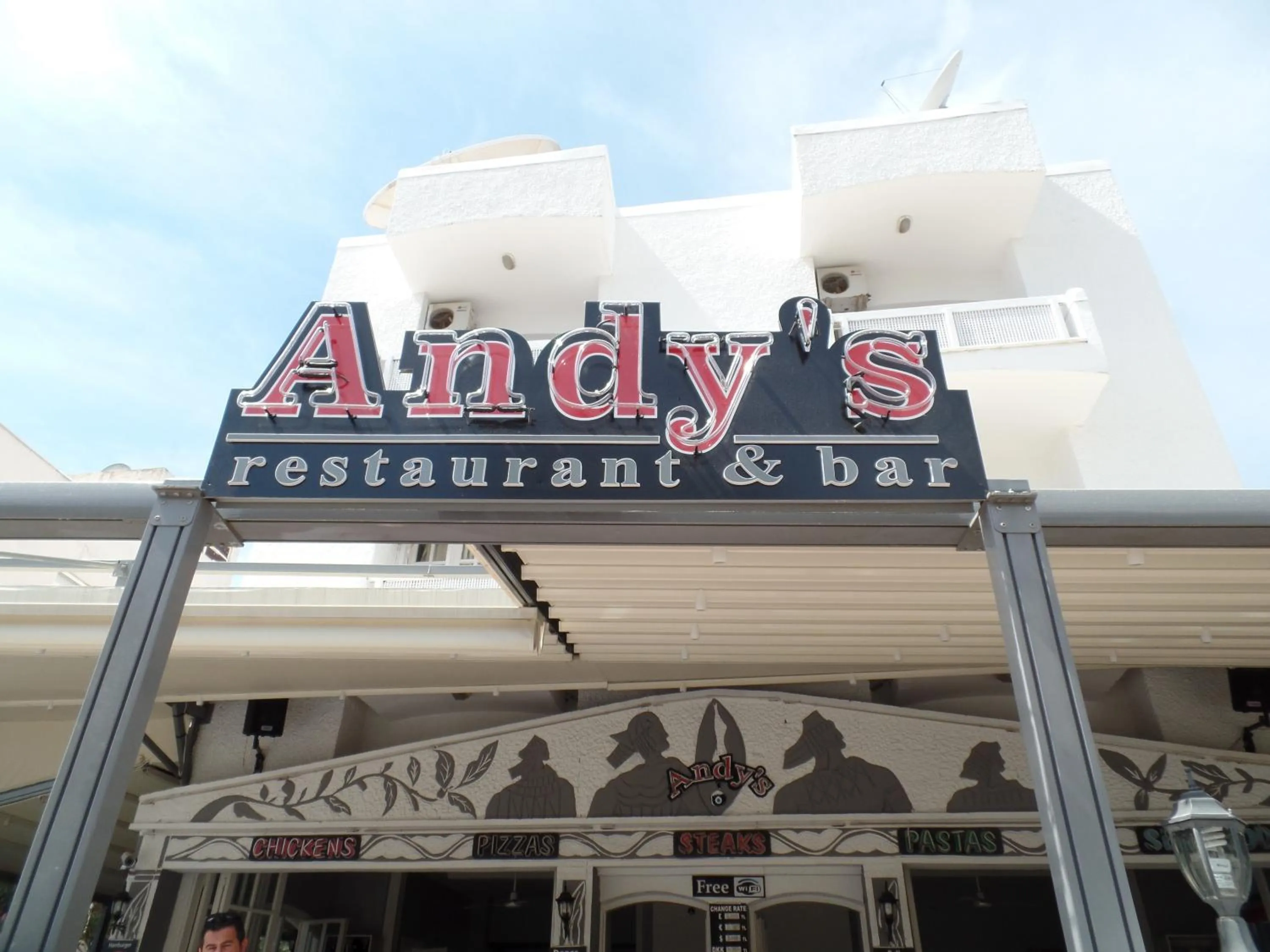 Restaurant/places to eat in Andy's Apart Hotel