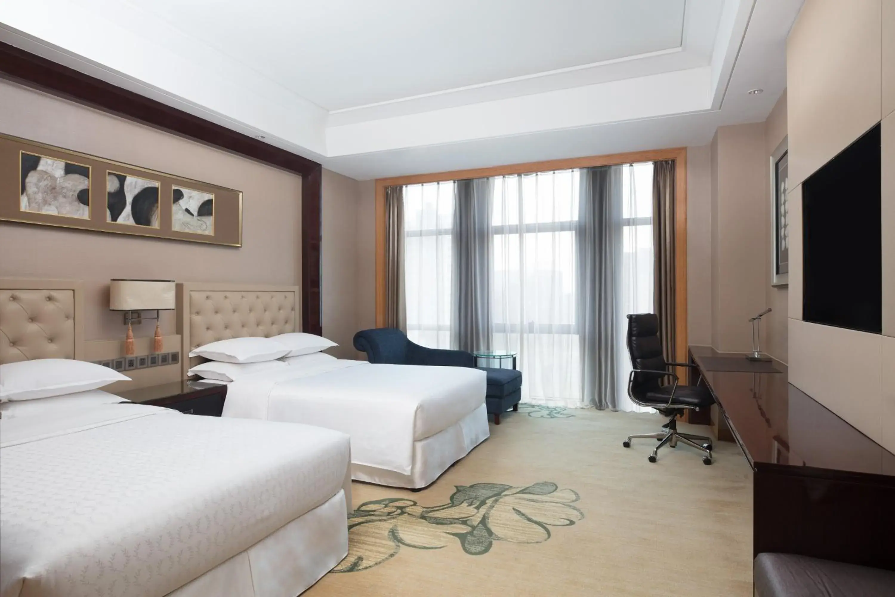 Deluxe Twin Room, Guest room, 2 Double, City view, Low floor in Sheraton Changzhou Xinbei Hotel Deluxe Twin Room, Guest room, 2 Double, City view, Low floor in Sheraton Changzhou Xinbei Hotel