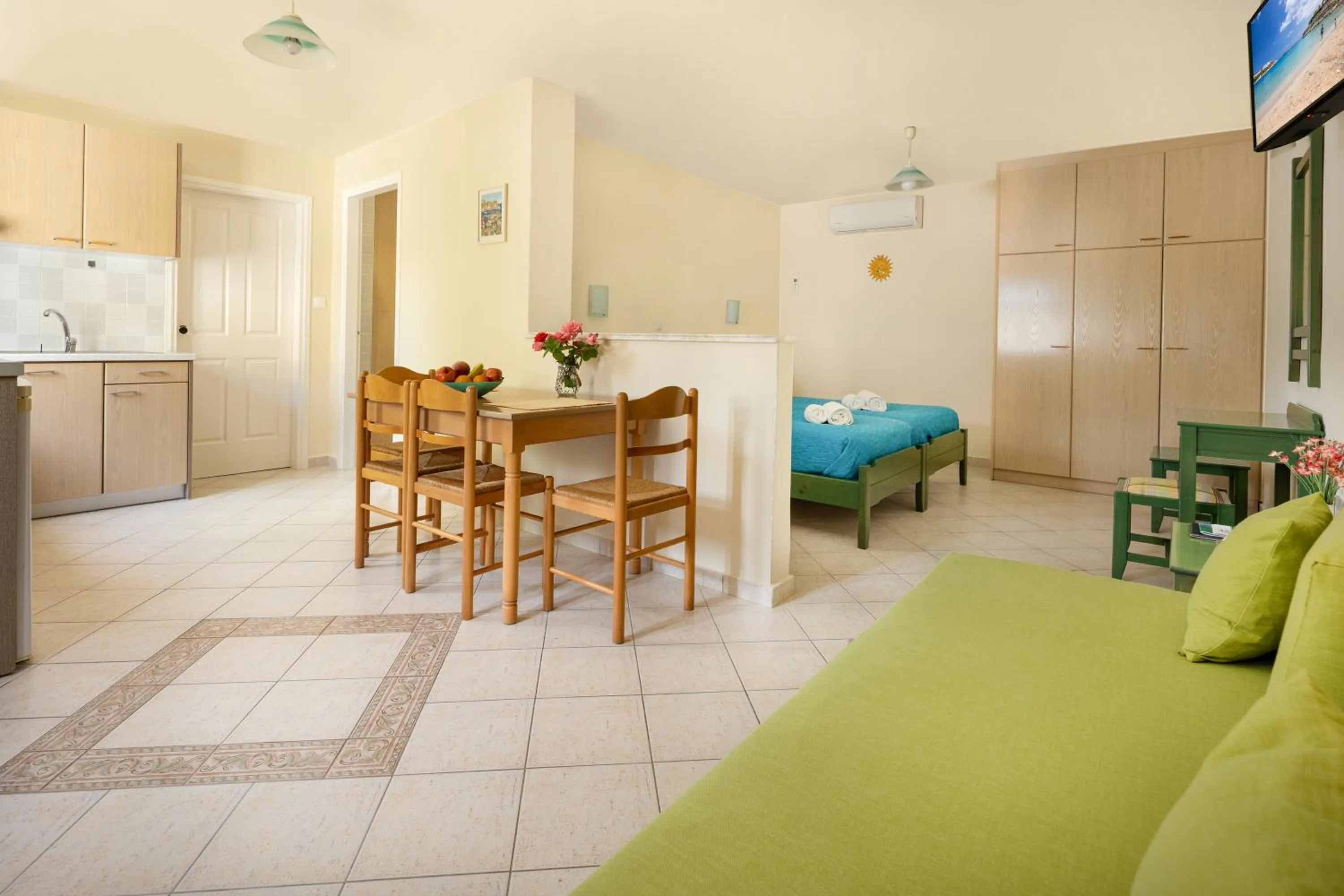 Bed in Armonia Apartments