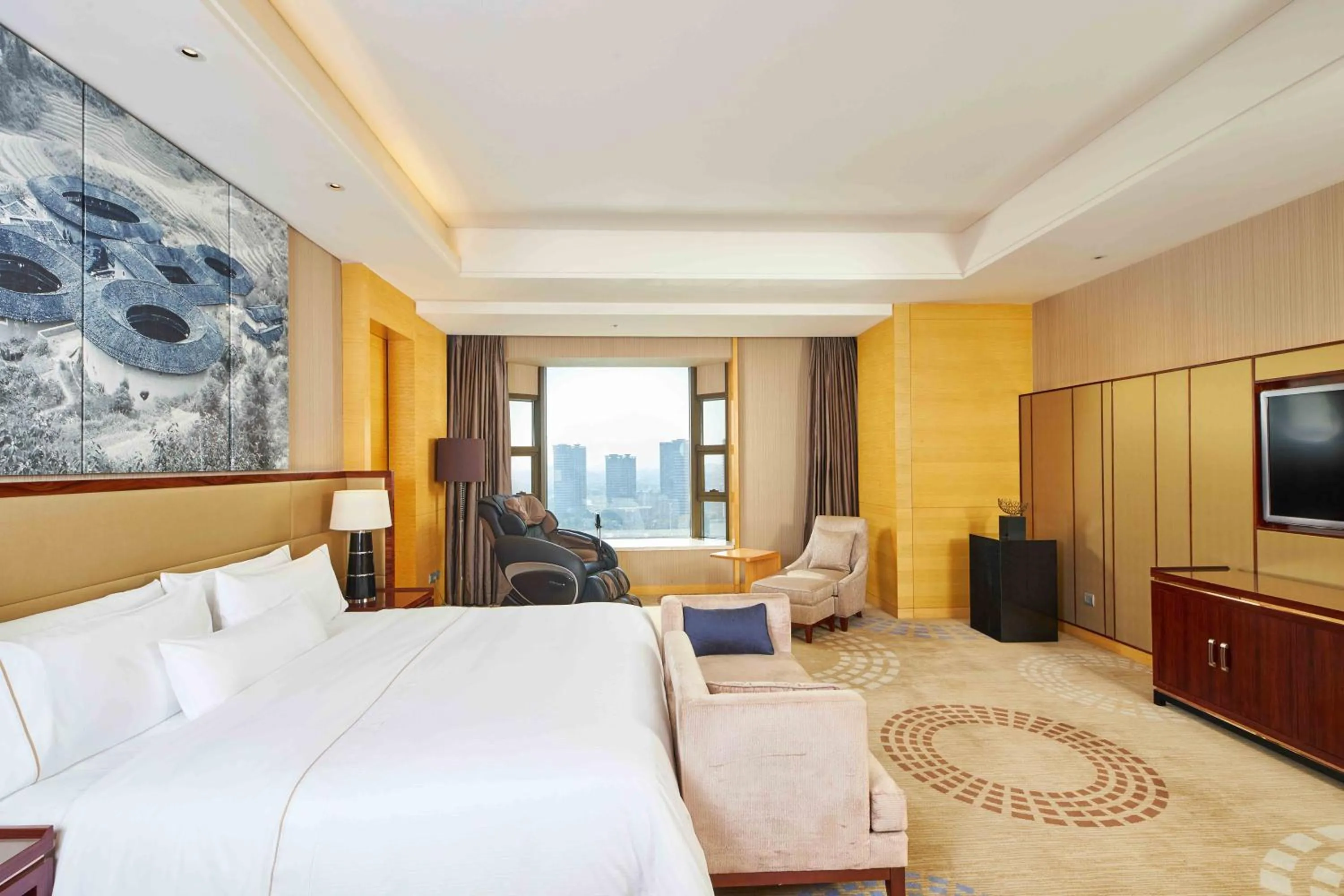 TV and multimedia, Bed in The Westin Fuzhou Minjiang