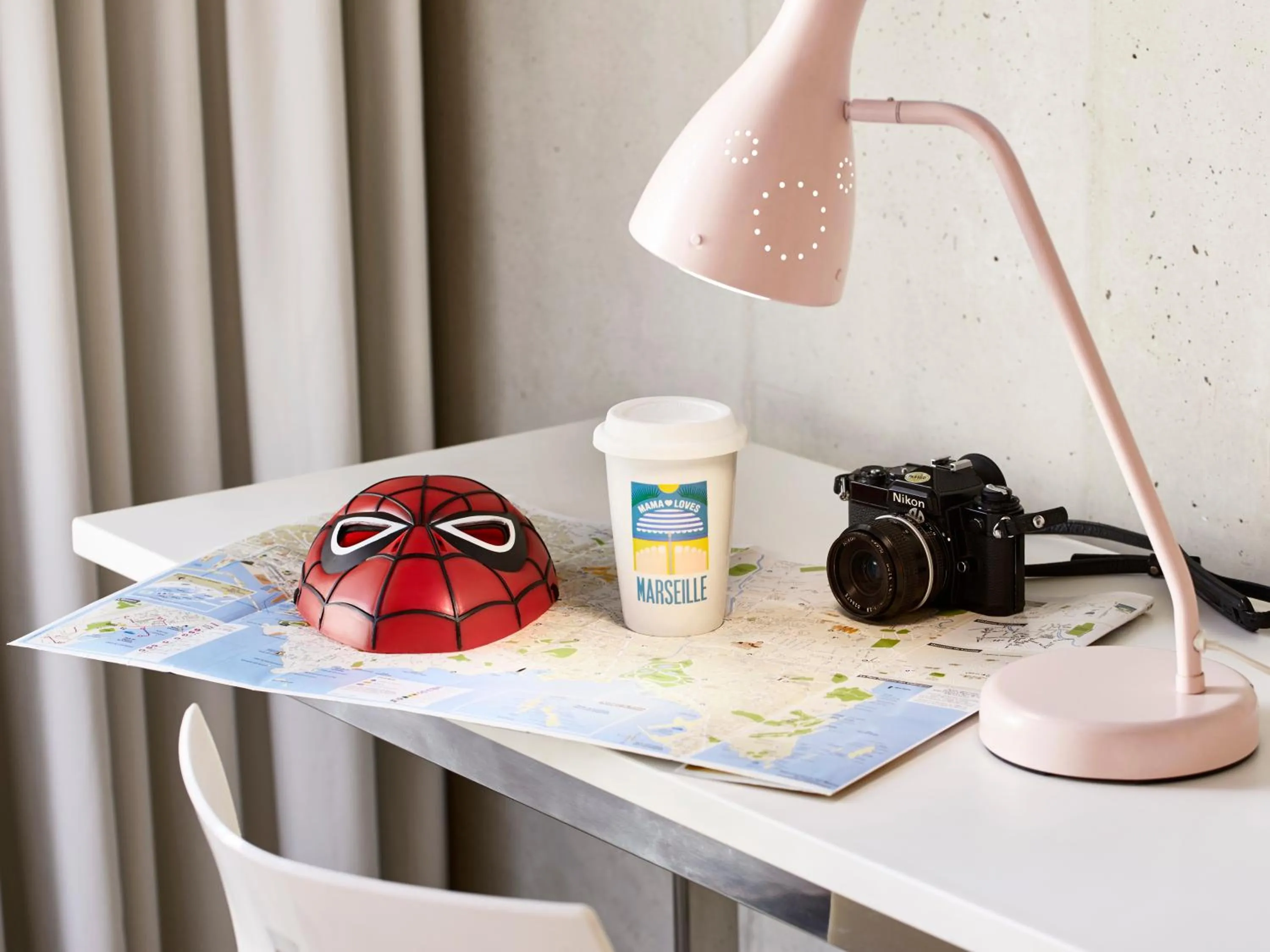 Decorative detail in Mama Shelter Marseille