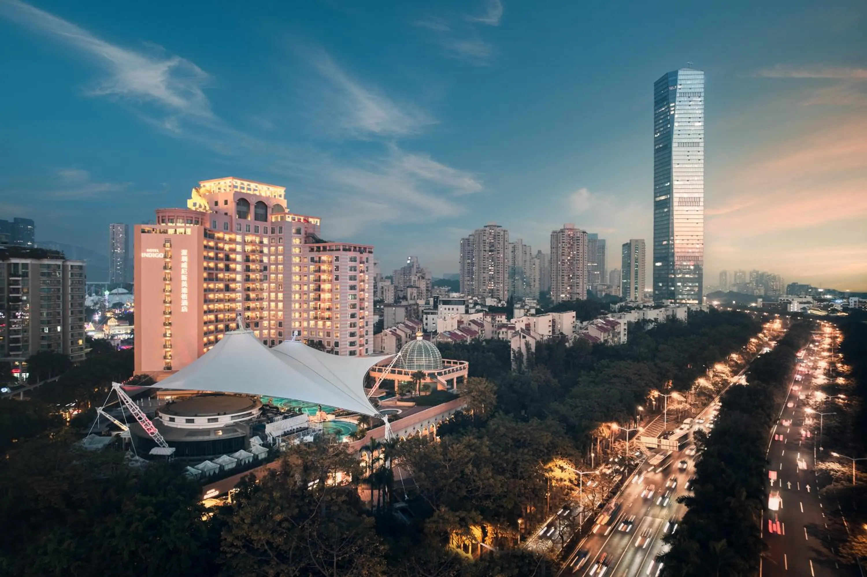 Property building in Hotel Indigo Shenzhen Overseas Chinese Town by IHG