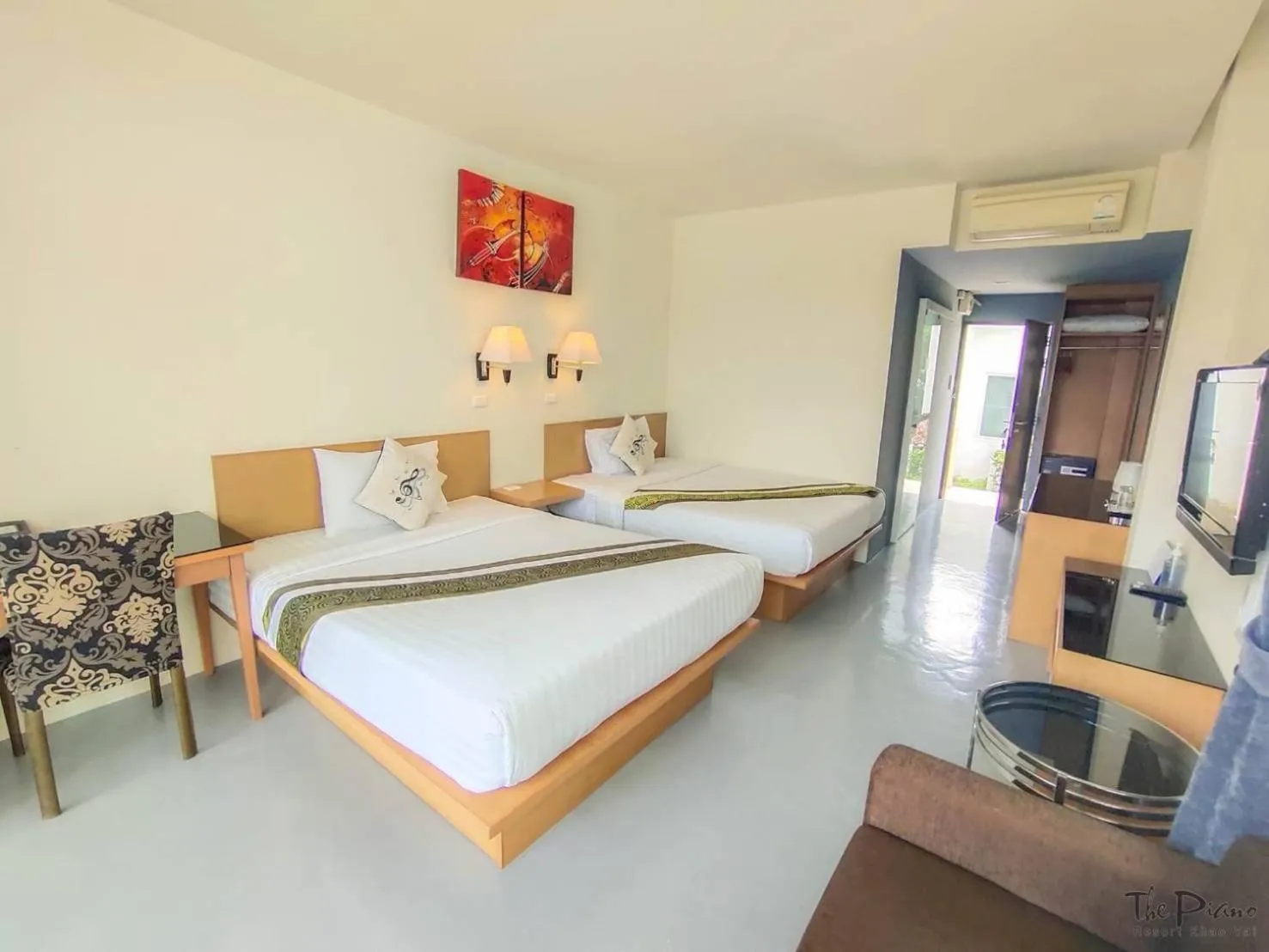 Bedroom, Bed in The Piano Resort Khaoyai