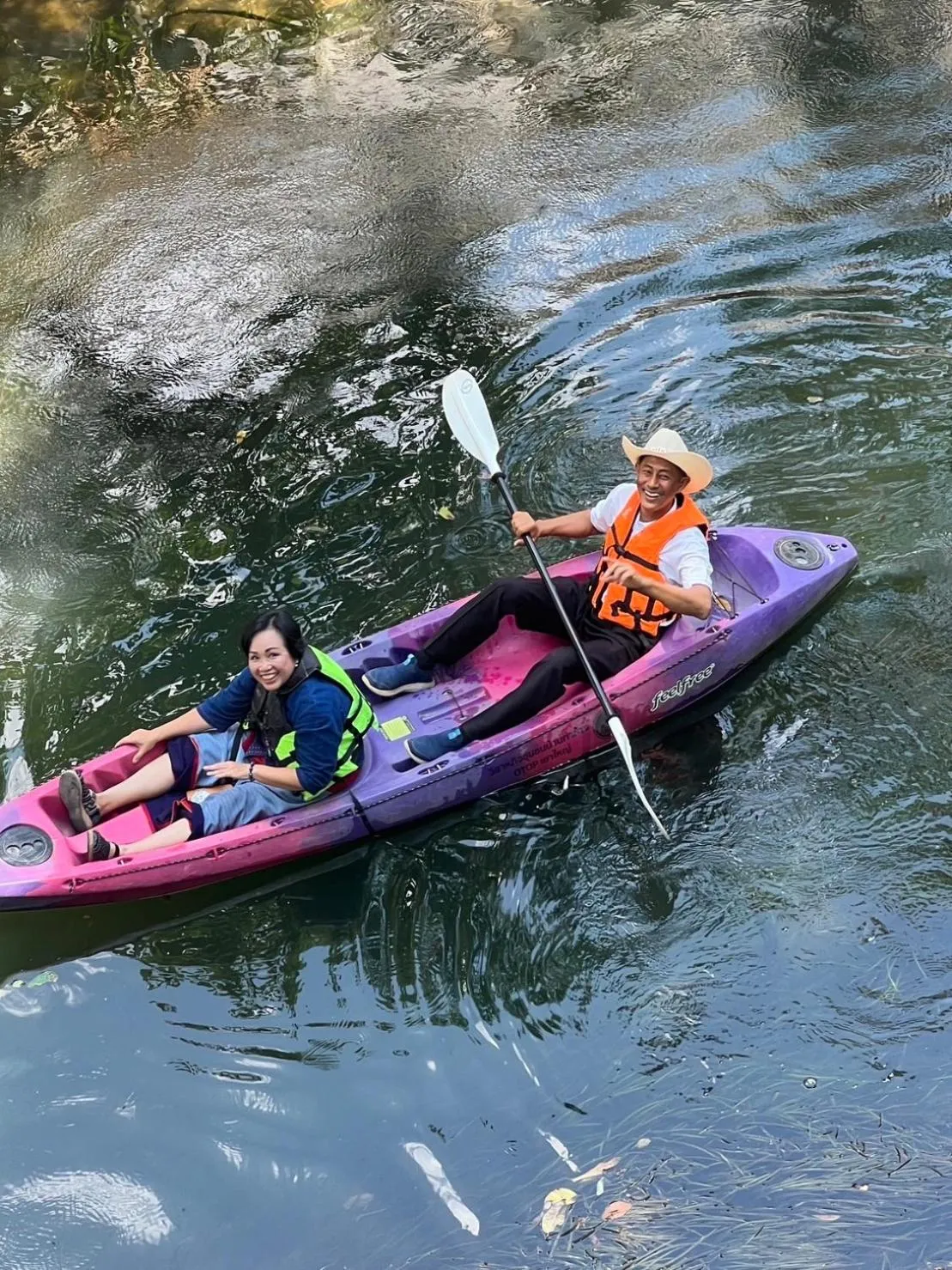 Canoeing in The Piano Resort Khaoyai