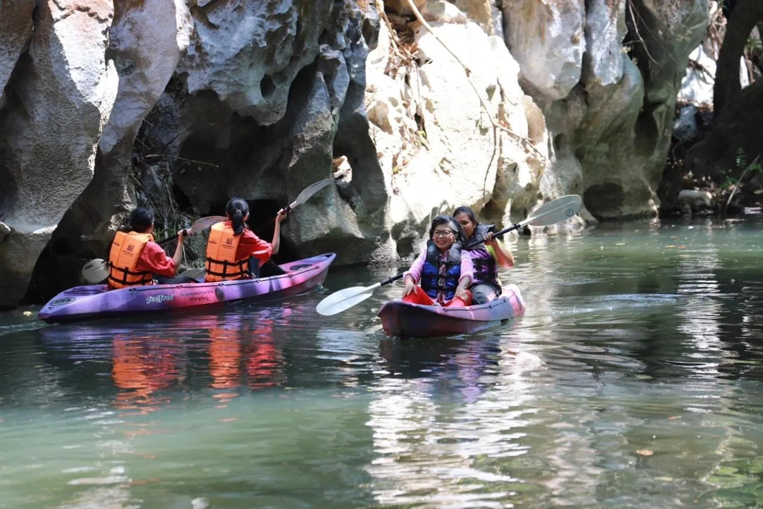 Canoeing in The Piano Resort Khaoyai