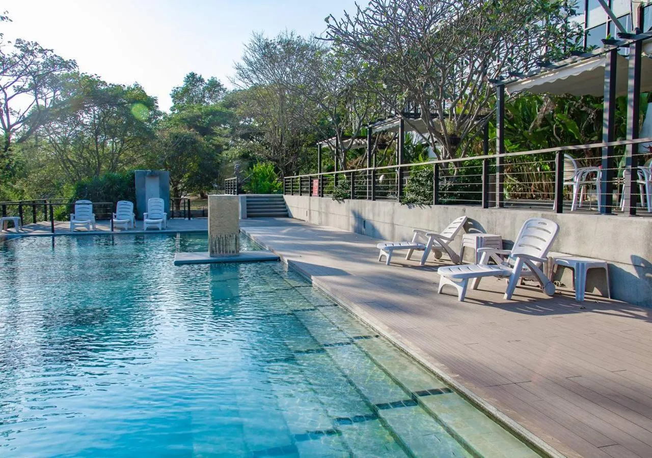Swimming pool in The Piano Resort Khaoyai