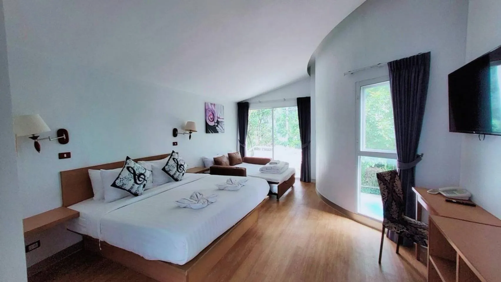 Bed in The Piano Resort Khaoyai