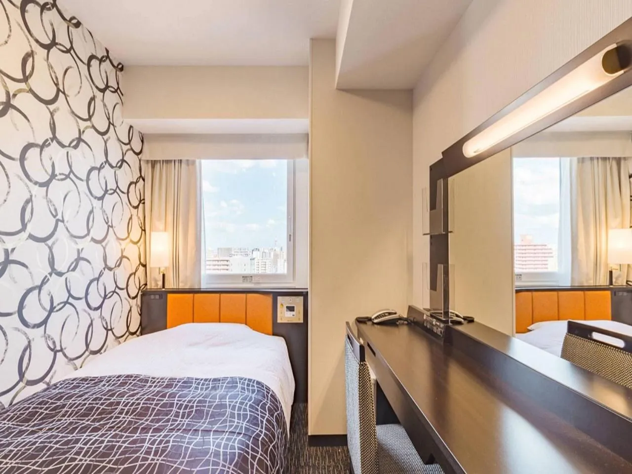 Photo of the whole room, Bed in APA Hotel TKP Sendai Eki Kita