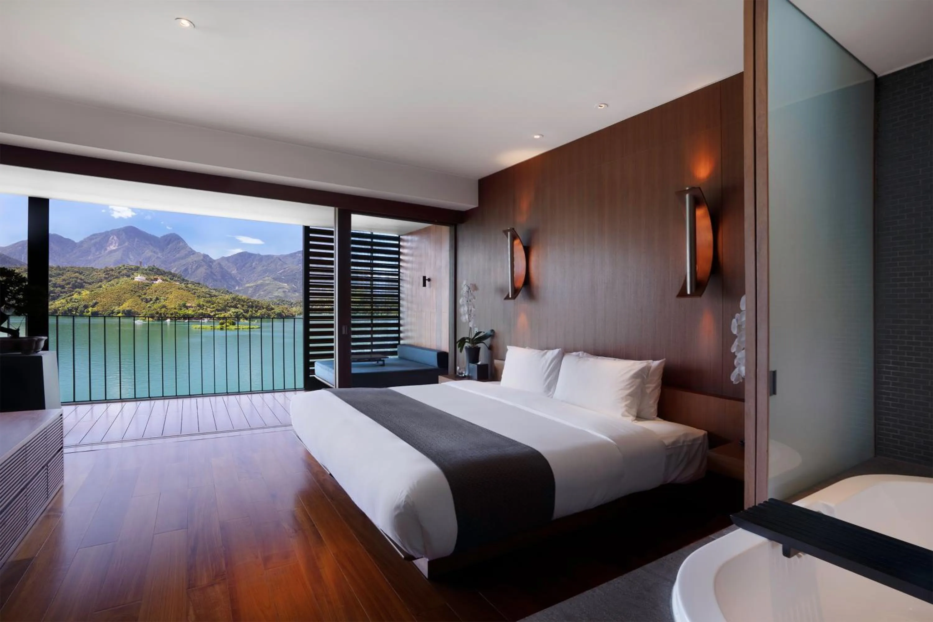 Bed in The Lalu Sun Moon Lake