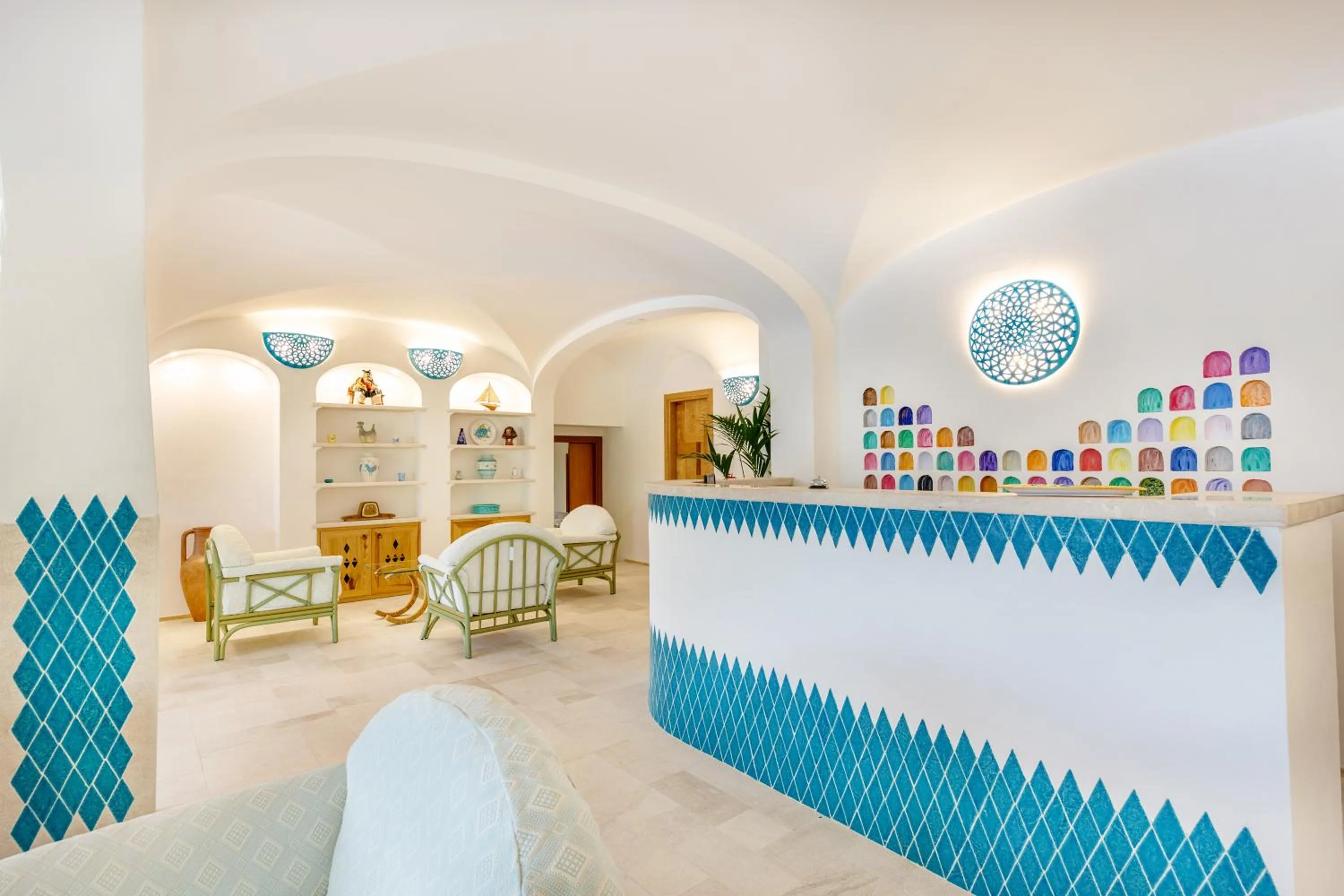 Lobby or reception in Hotel Le Mimose