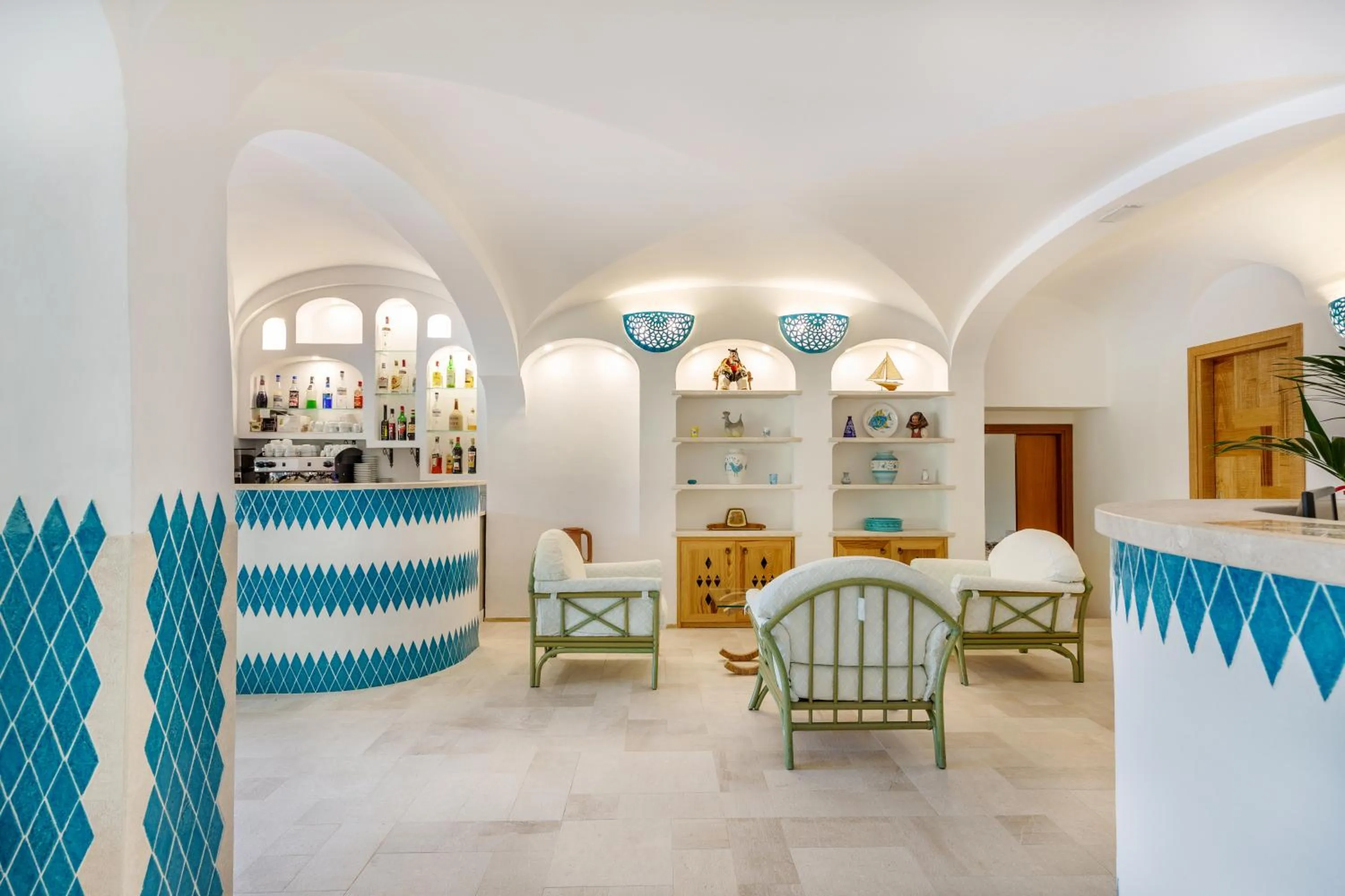 Lobby or reception in Hotel Le Mimose