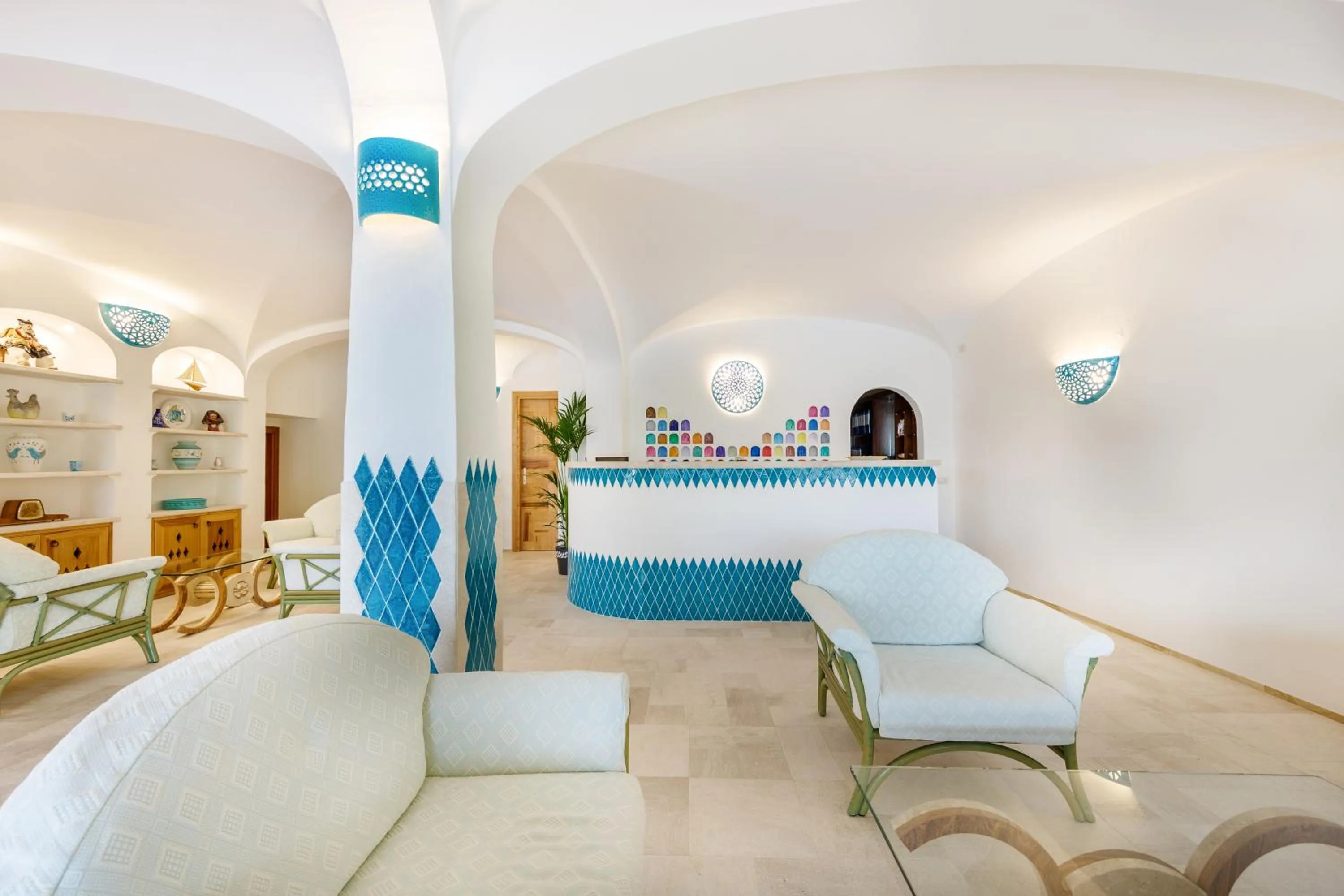 Lobby or reception in Hotel Le Mimose