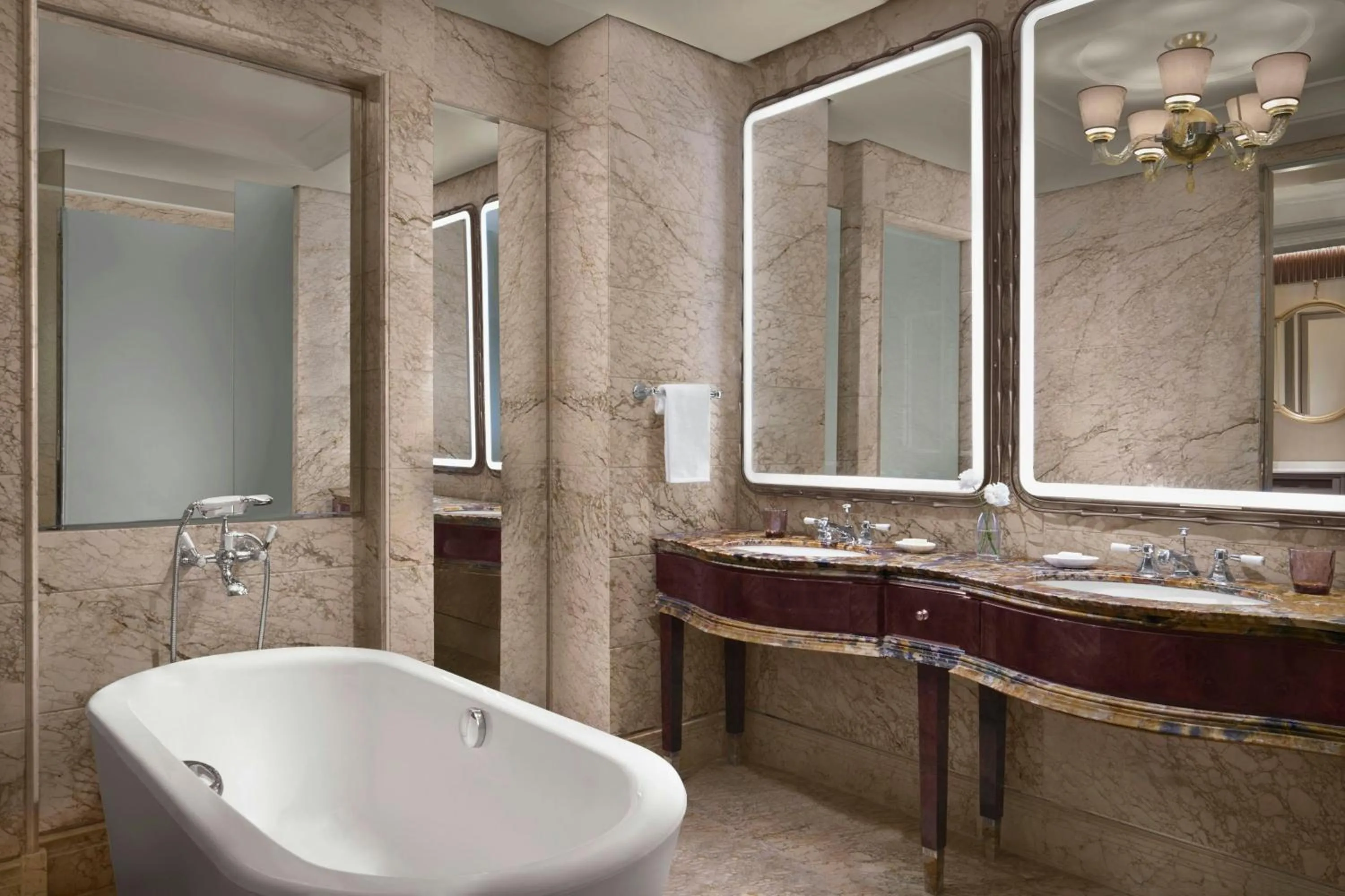 Bathroom in The St Regis Singapore, Newly Renovated