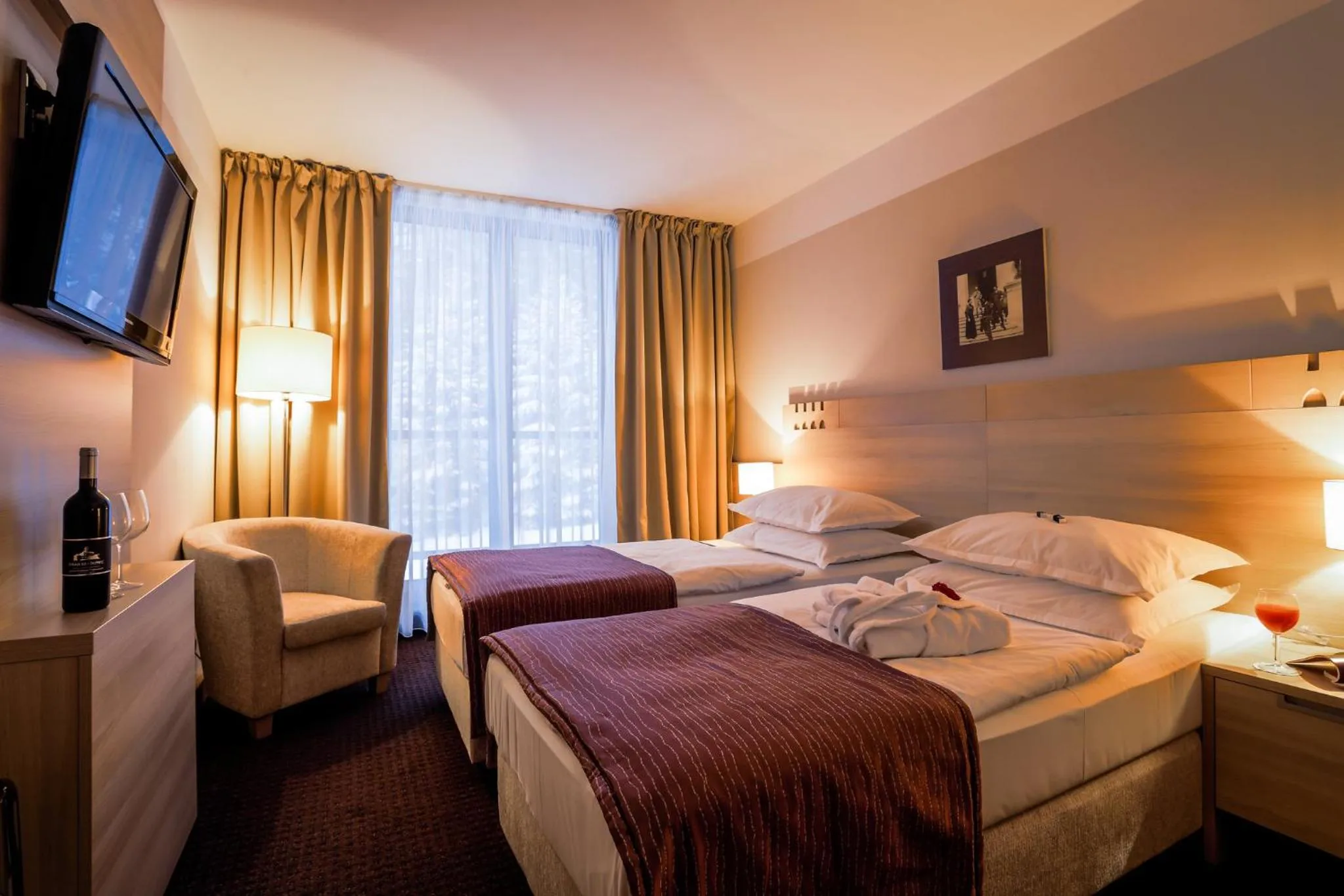 Bedroom, Bed in Hotel Trakošćan