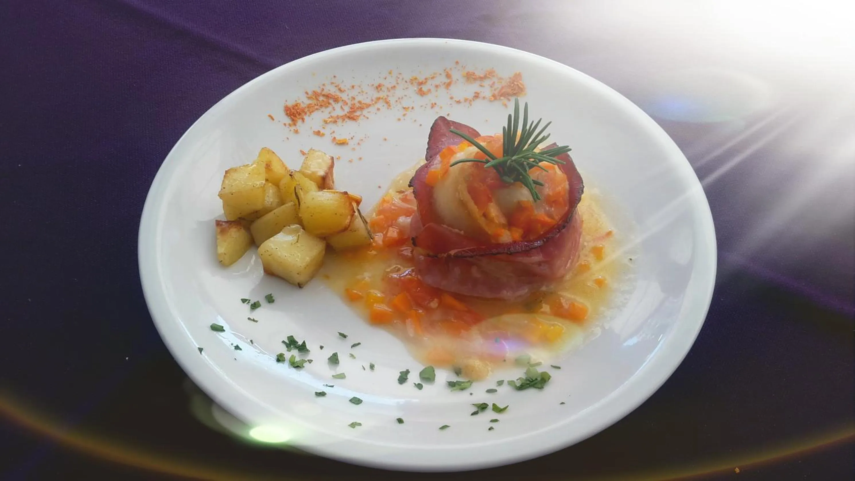 Food close-up in Hotel Edera