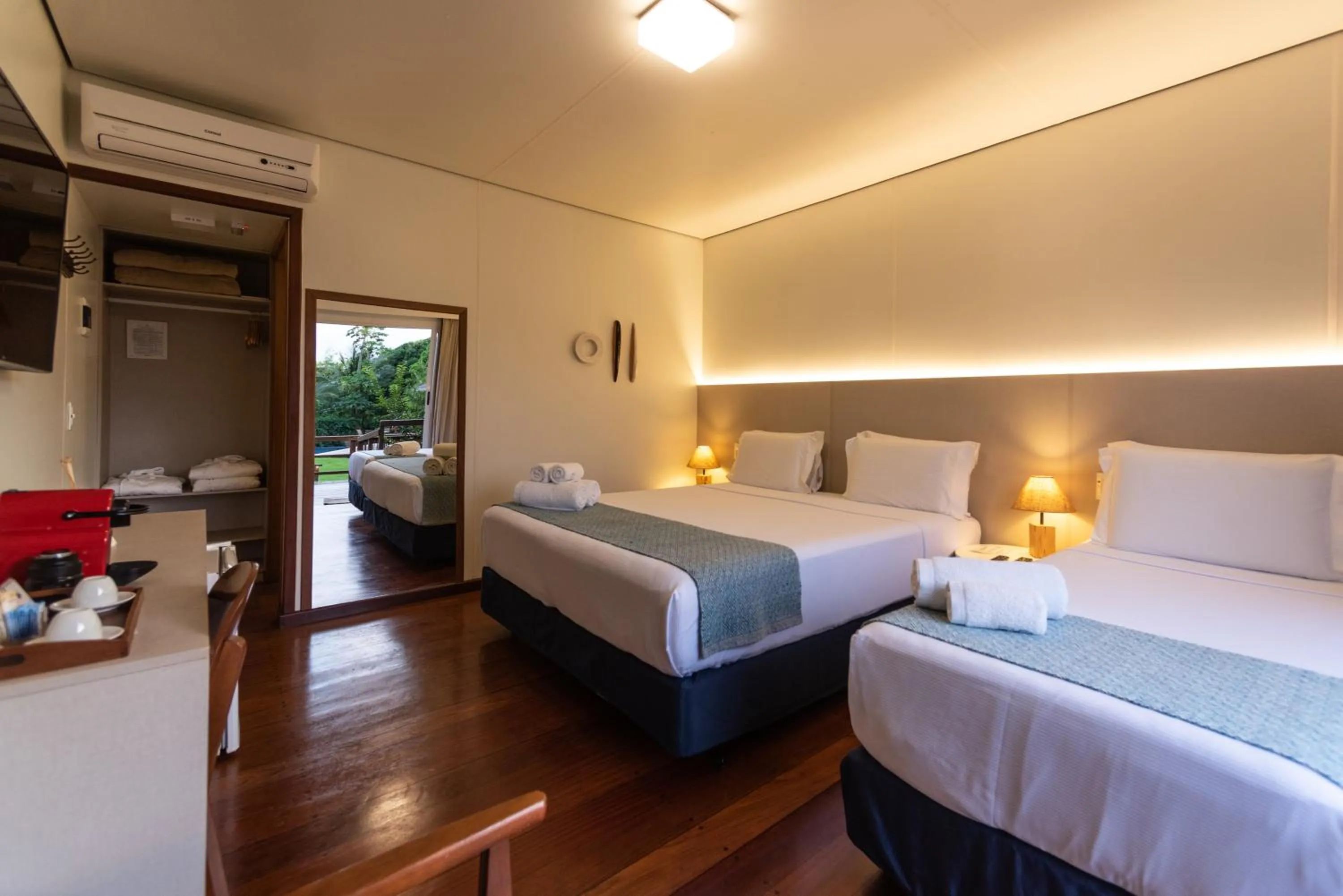 Bed in Pousada Lua Bela