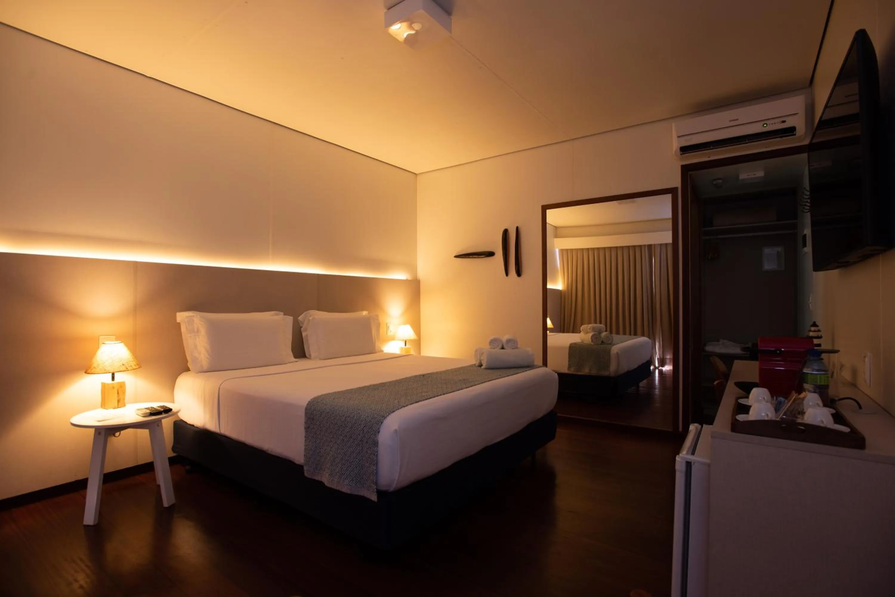 Bed in Pousada Lua Bela