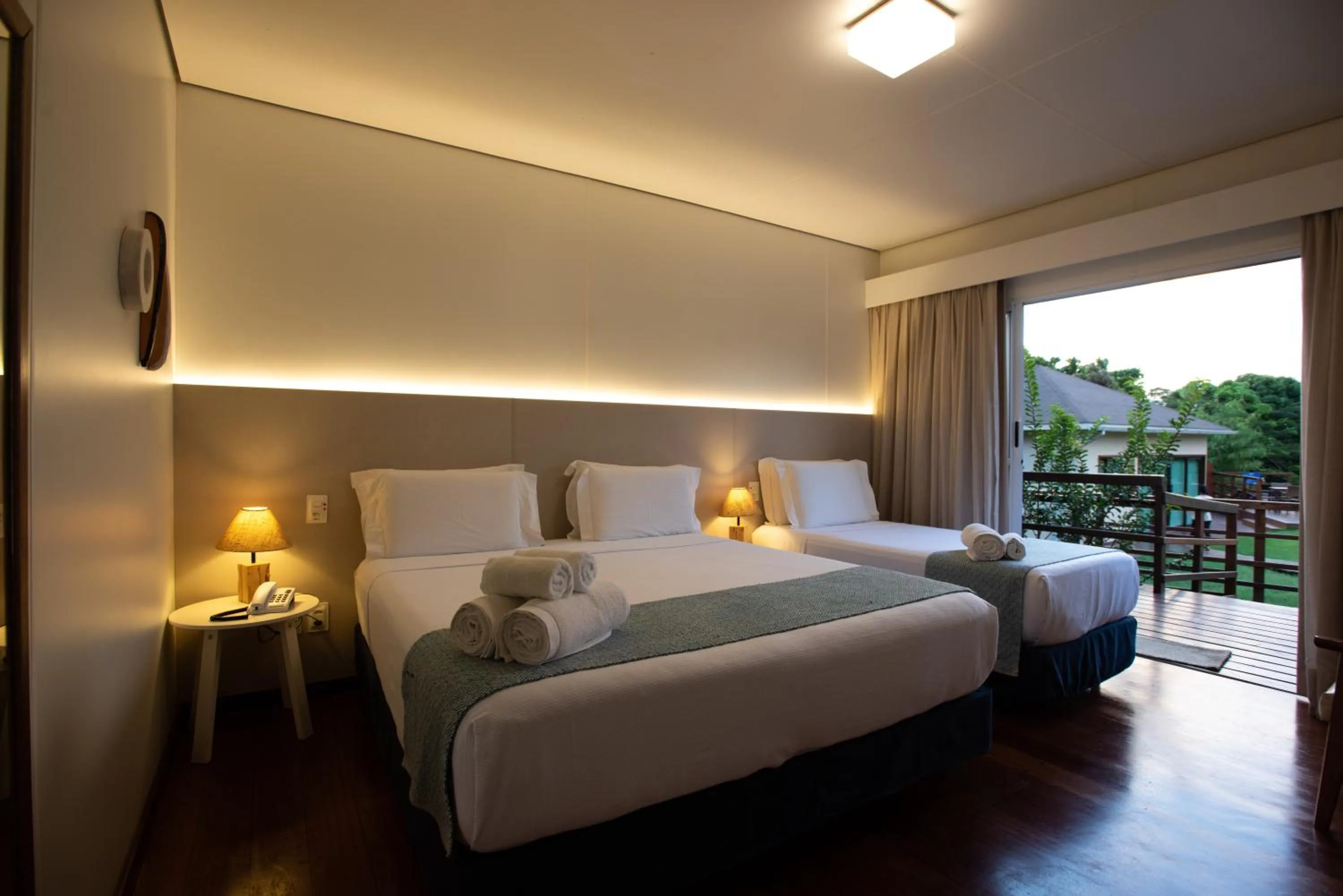 Bed in Pousada Lua Bela