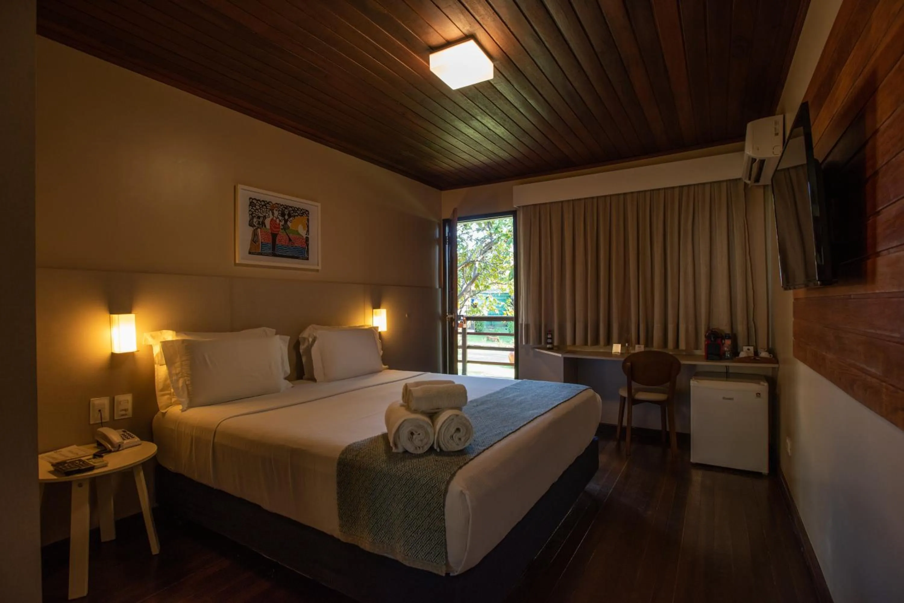 Bed in Pousada Lua Bela