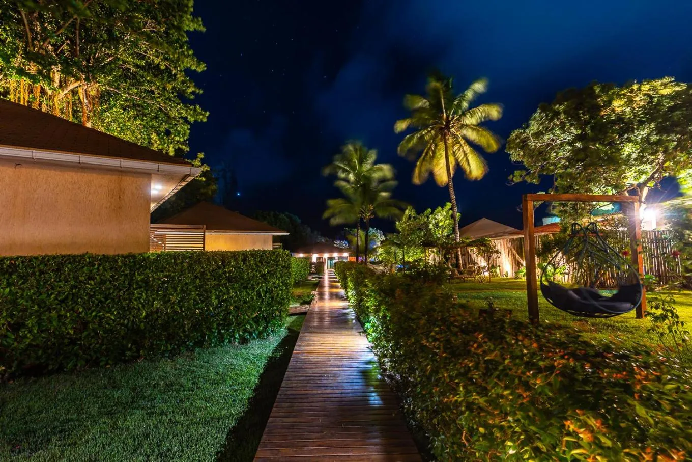 Garden view in Pousada Lua Bela