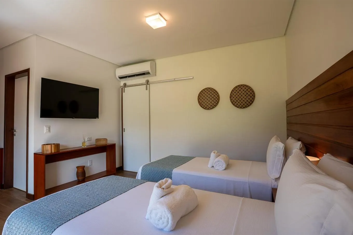 Bed in Pousada Lua Bela