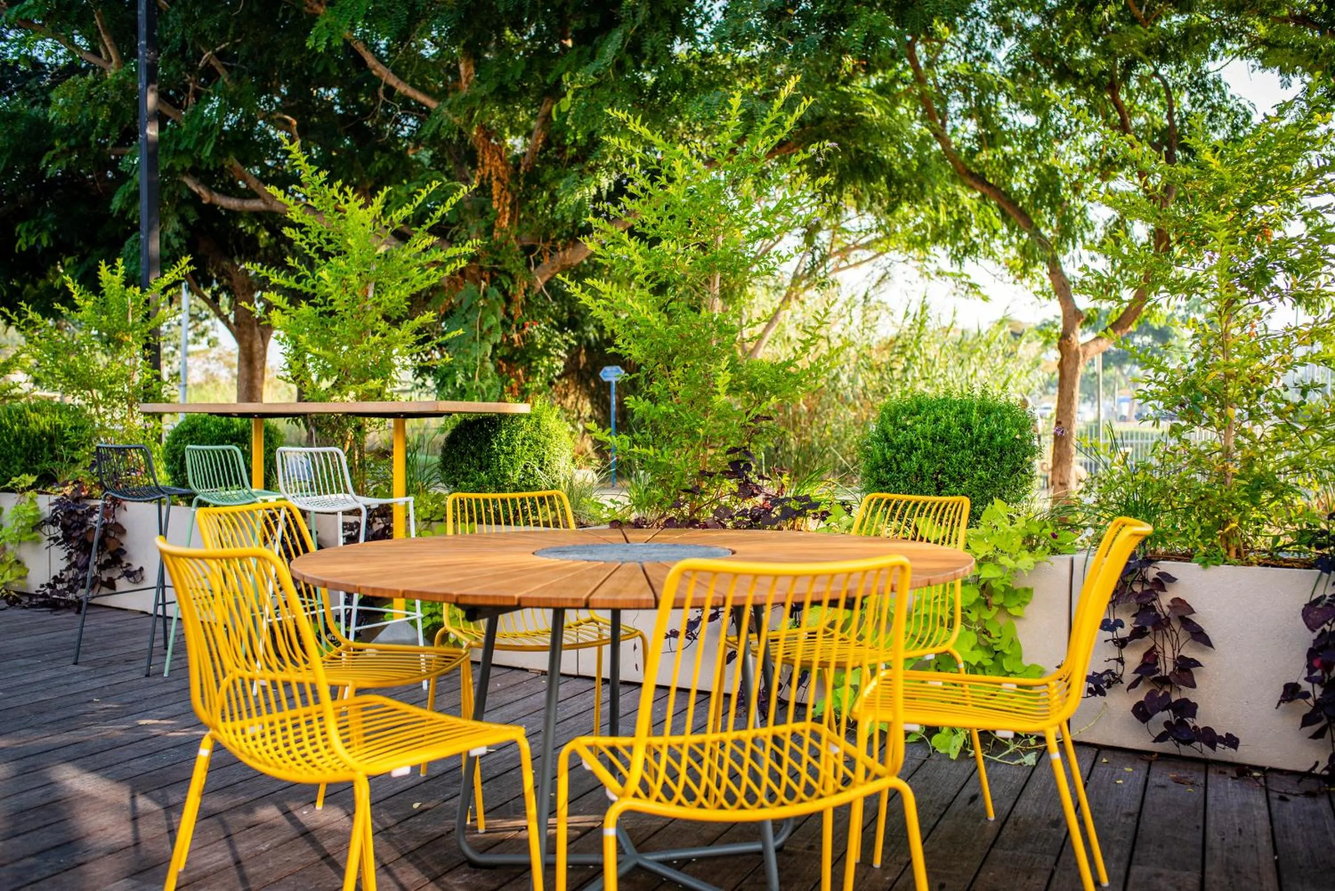 Patio in The Spot Hostel