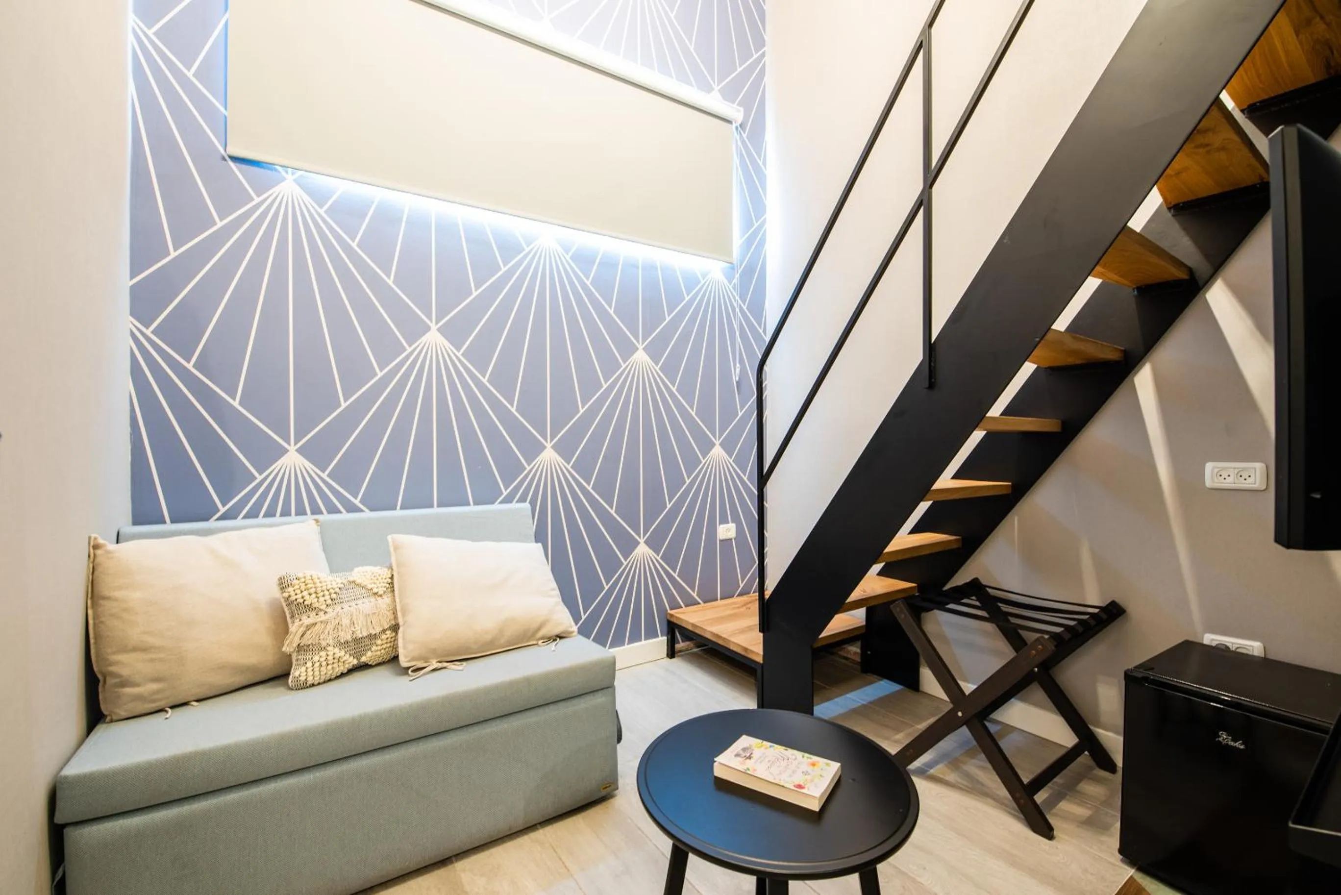 Seating area in The Spot Hostel