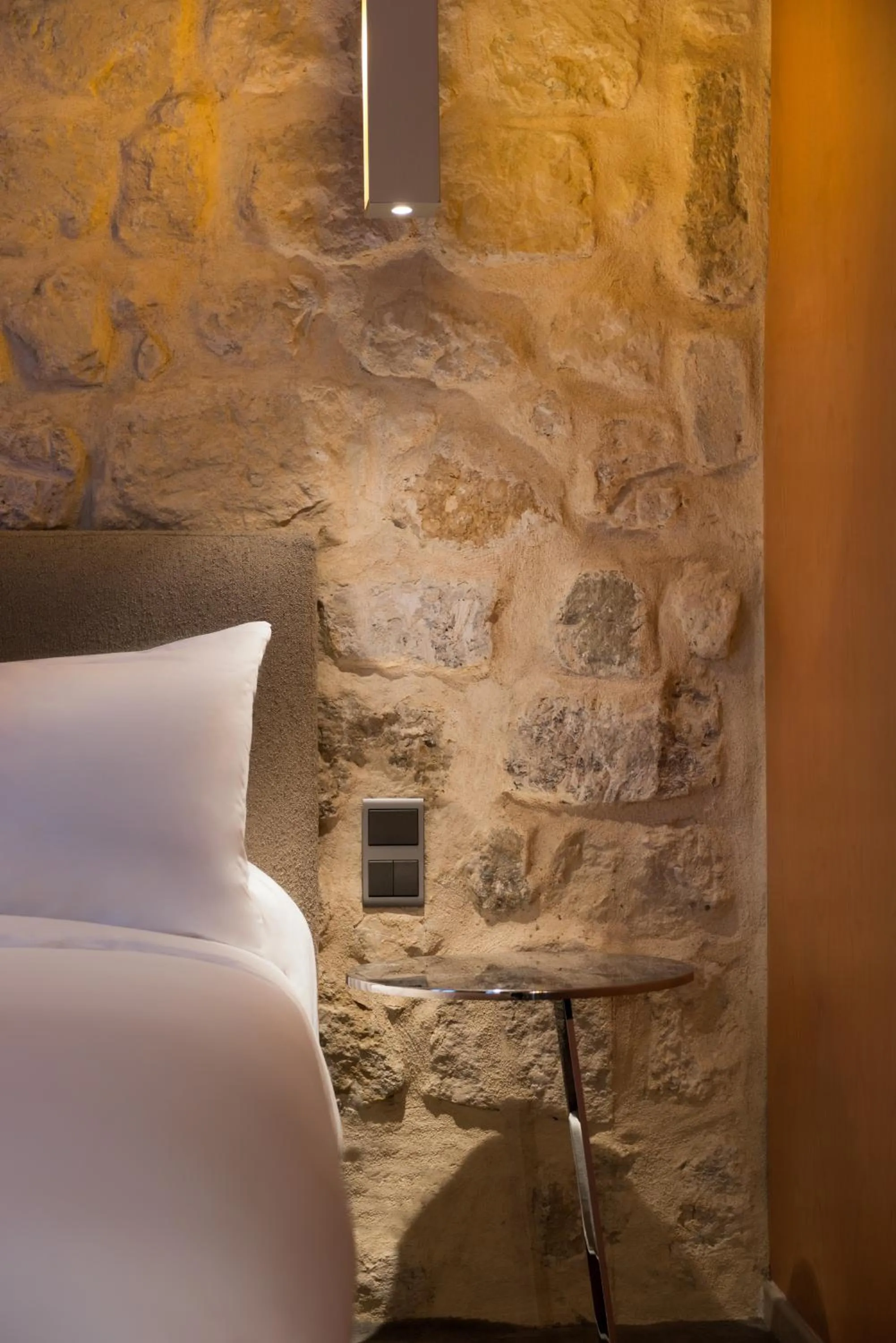 Bed in Hotel Danemark