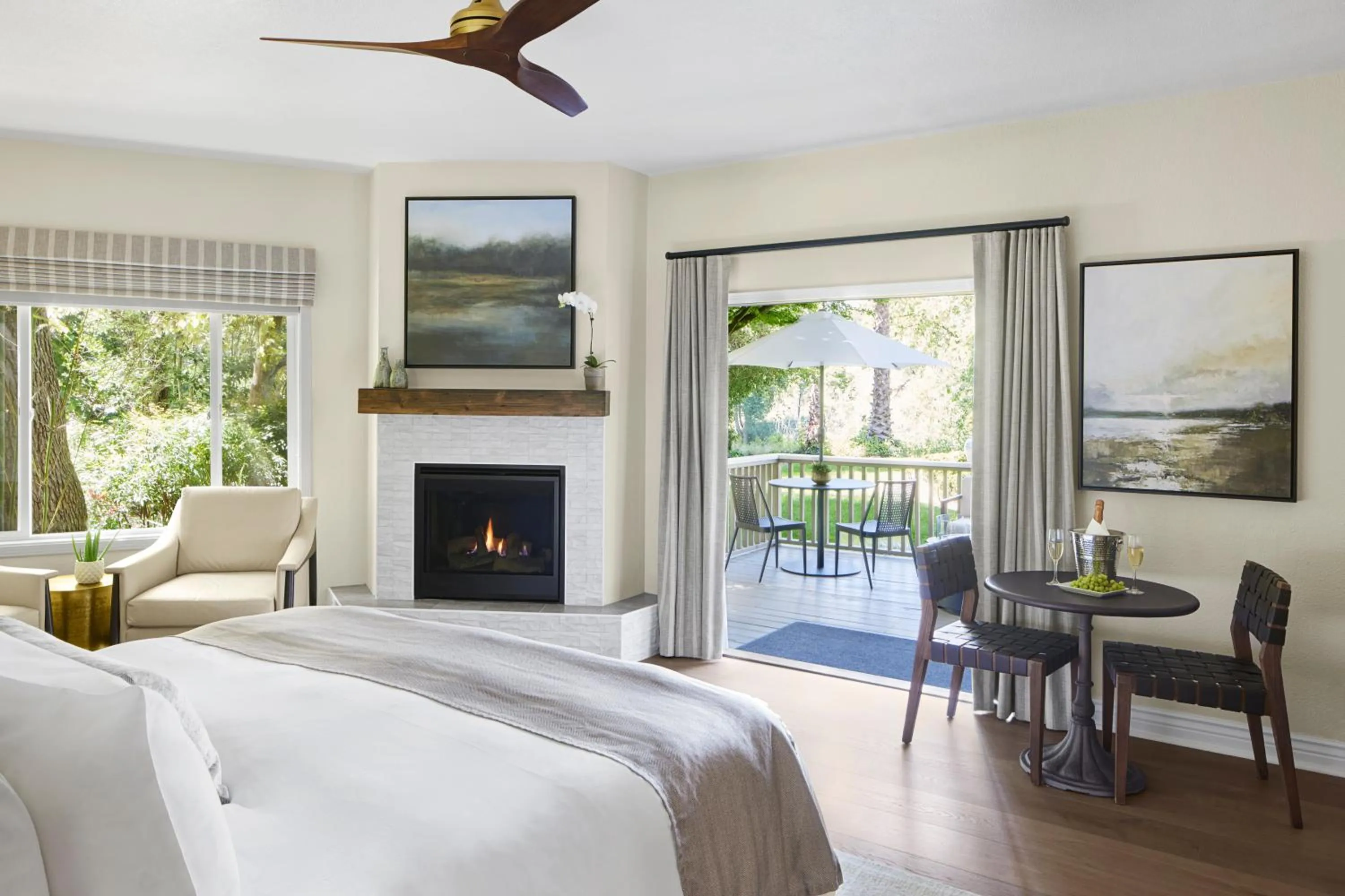 Bed in Milliken Creek Inn