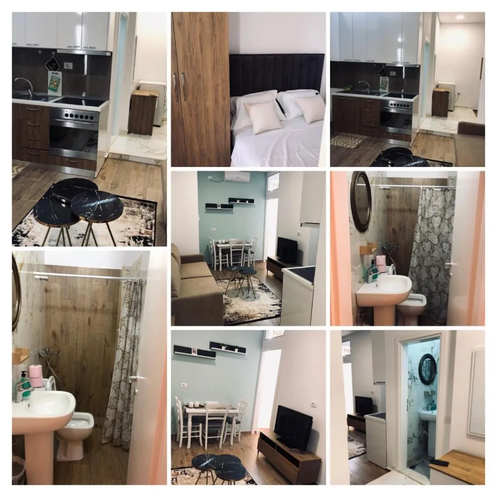 Kitchen or kitchenette in Rezidenca SHOPI Apartments