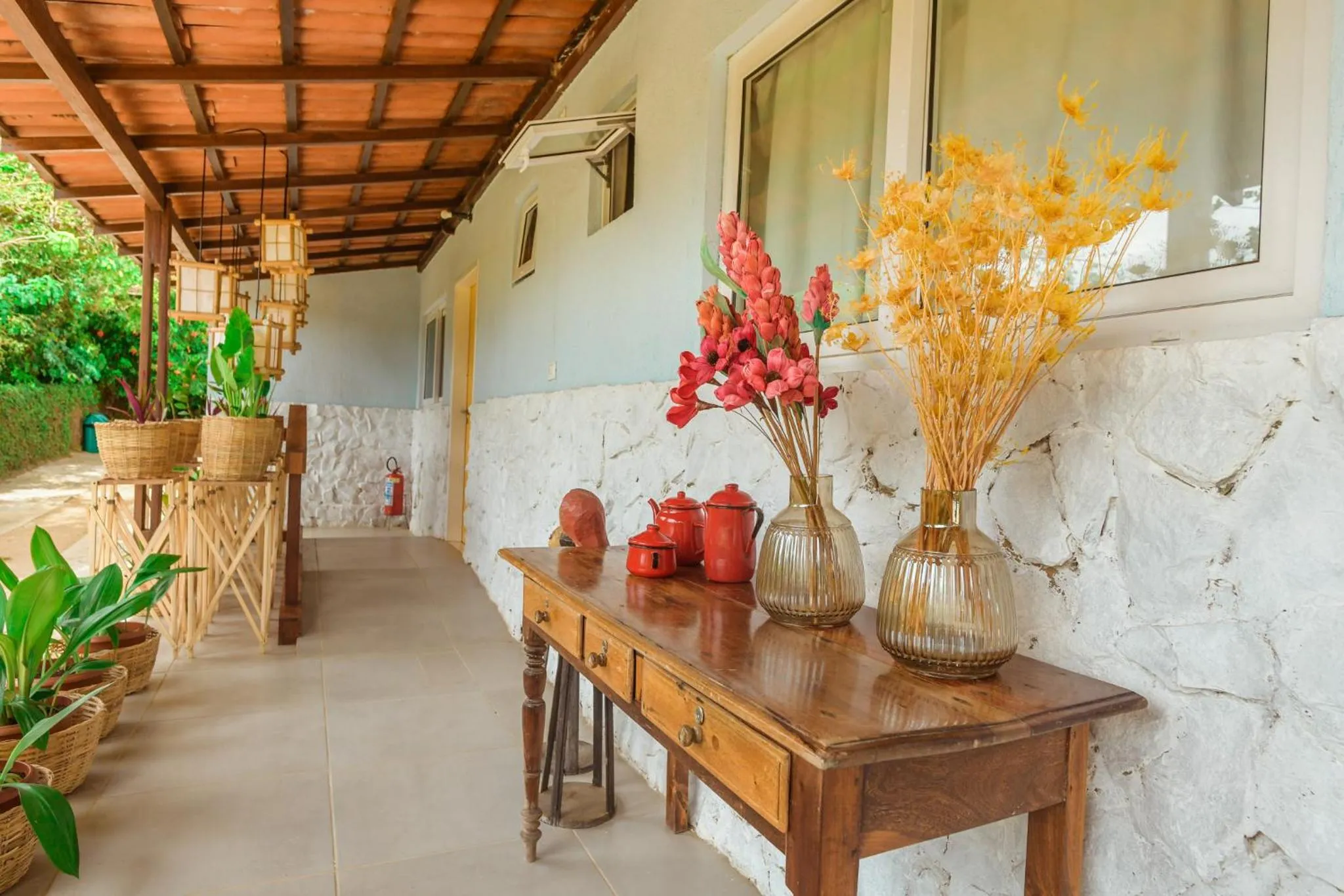 Lobby or reception in Ecocharme Pousada do Marcilio