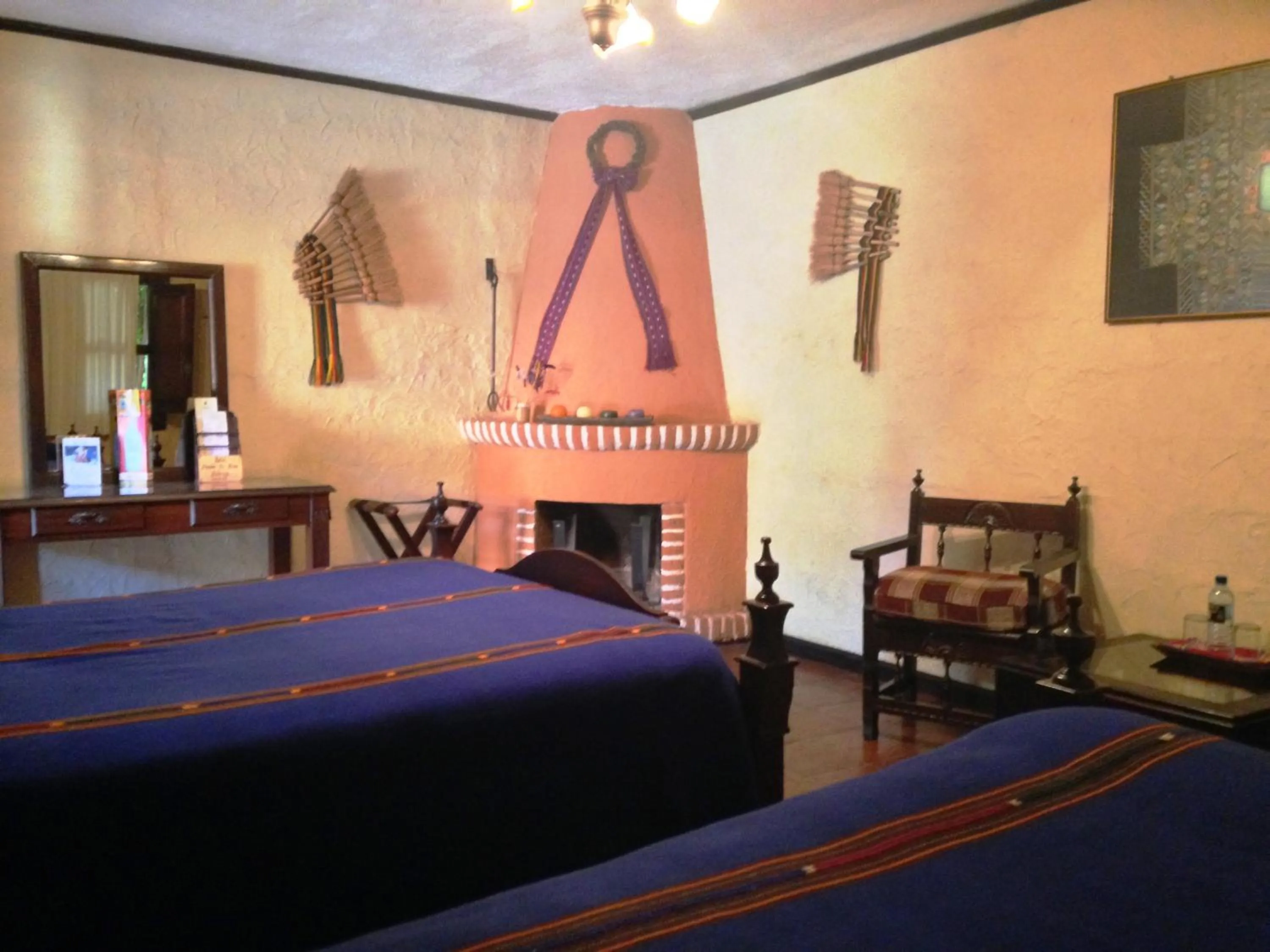 Bed in Hotel Posada de Don Rodrigo Panajachel