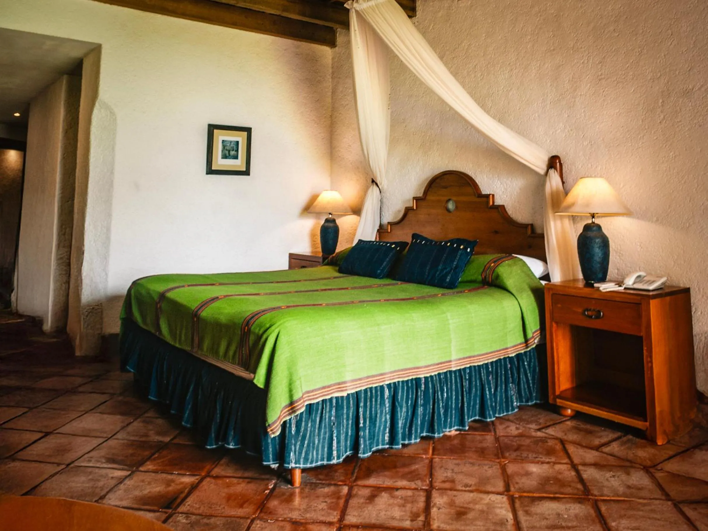 Bed in Hotel Posada de Don Rodrigo Panajachel