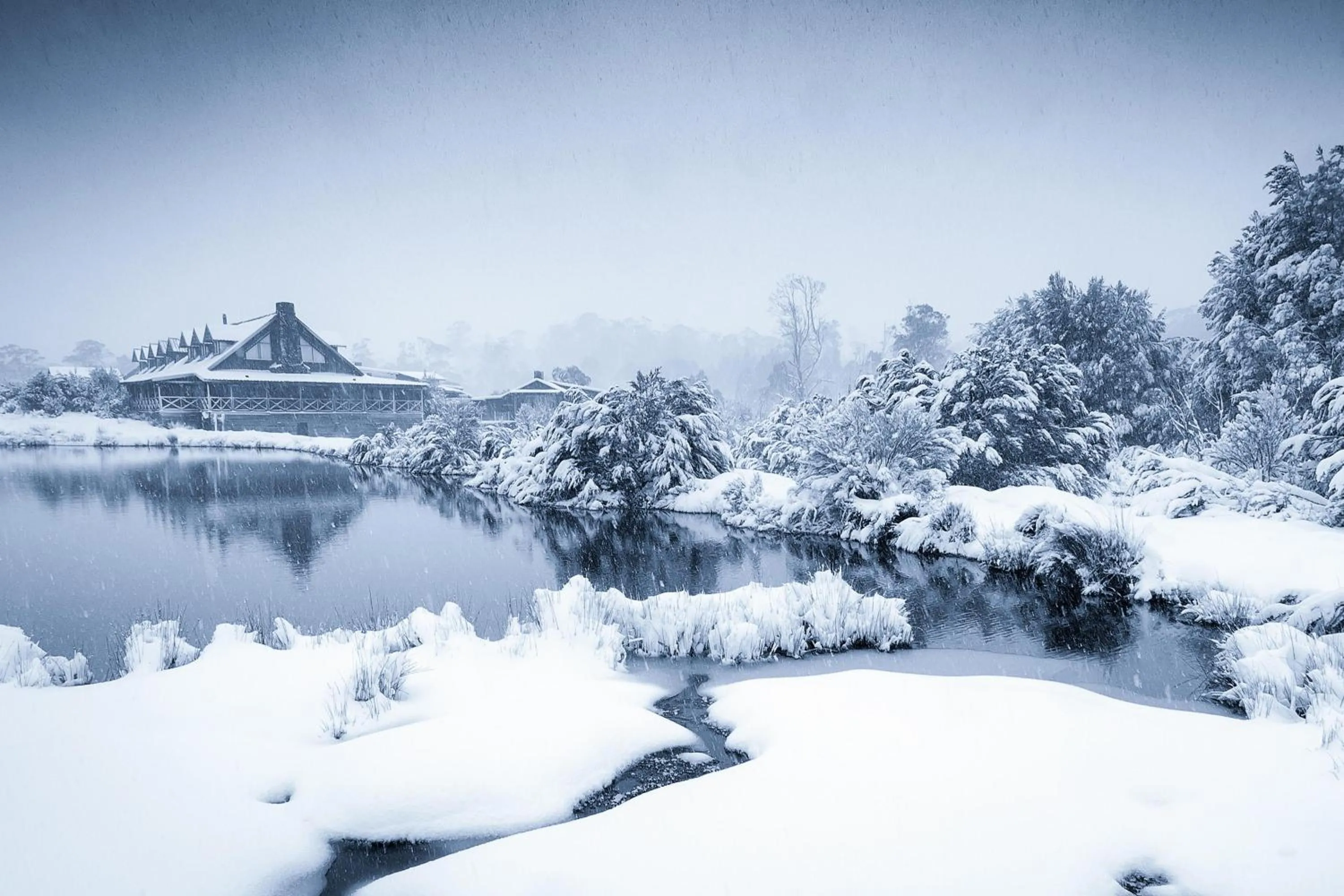 Winter in Peppers Cradle Mountain Lodge