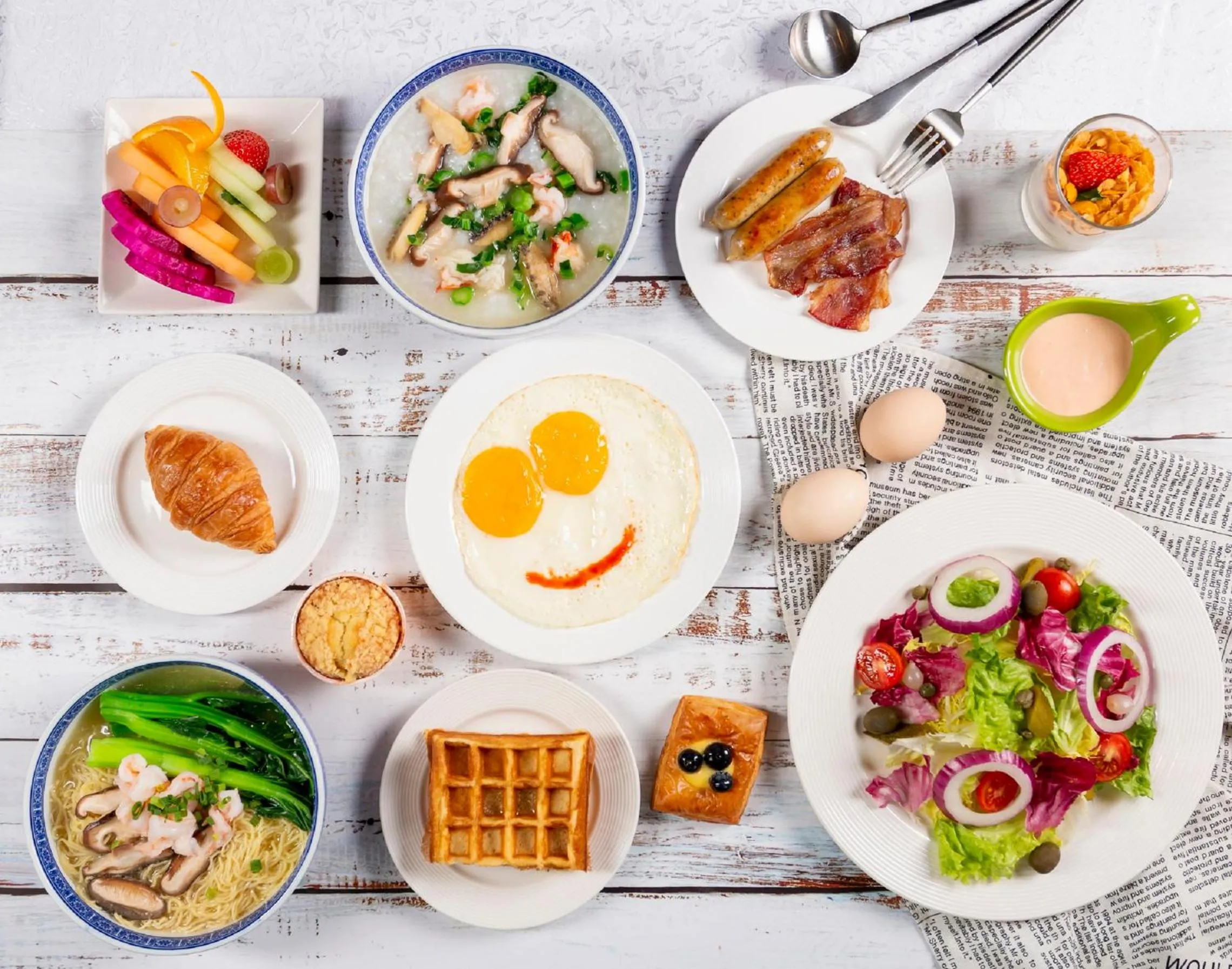 Buffet breakfast in Sheraton Shenzhen Futian Hotel