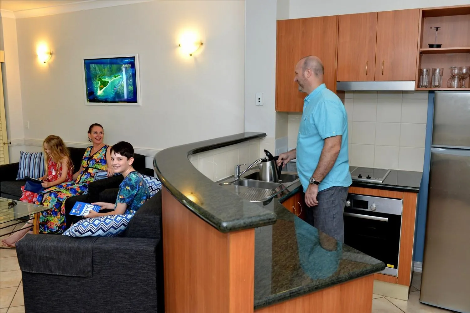 Kitchen or kitchenette in Waterfront Terraces