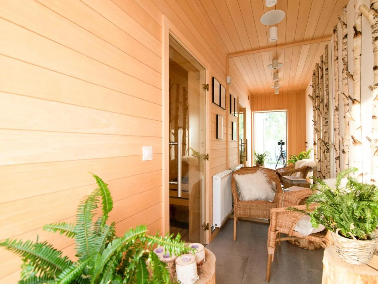 Sauna in KOMFORTOWE DOMKI Brzozowa Przystań nad morzem we Władysławowie