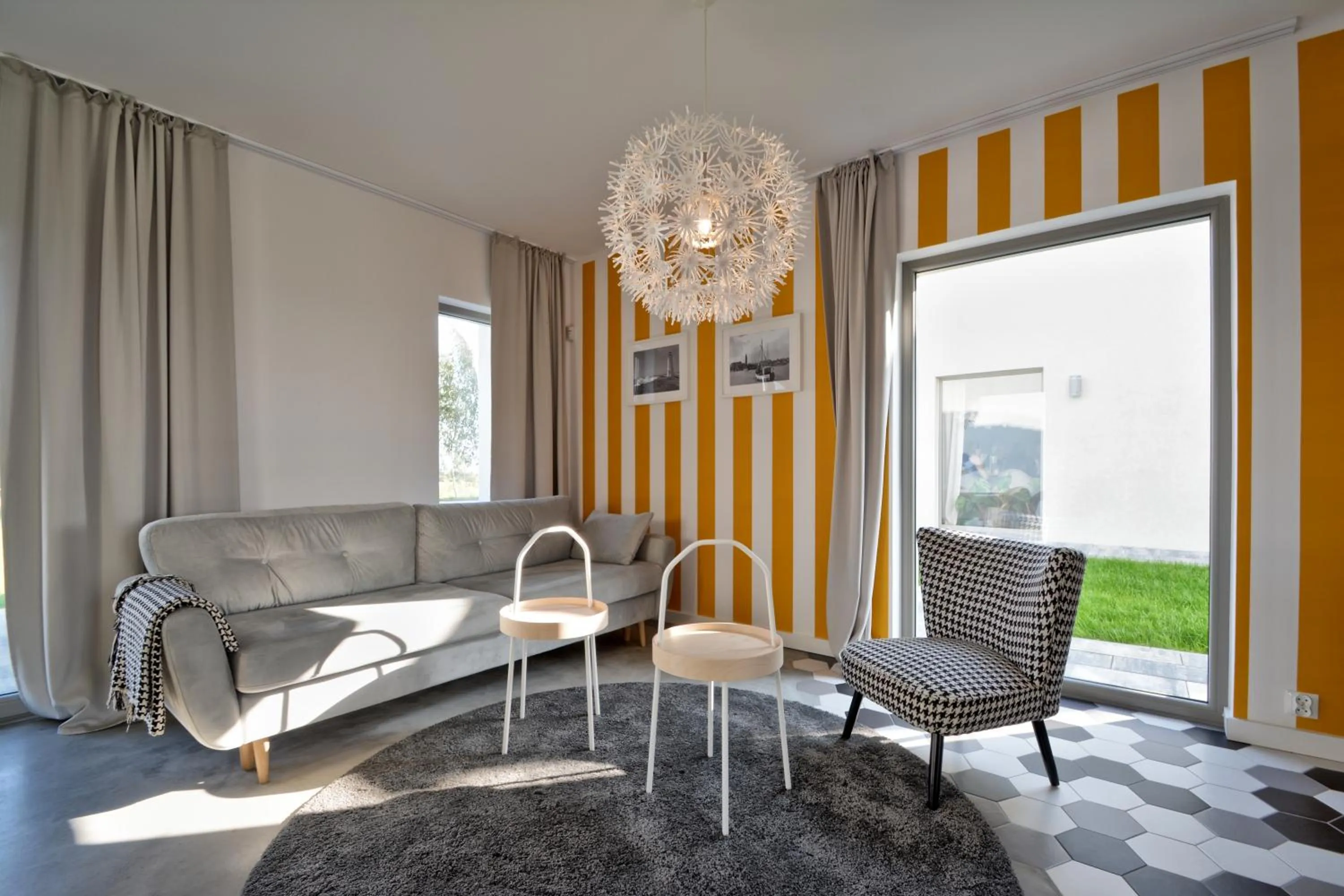 Living room in KOMFORTOWE DOMKI Brzozowa Przystań nad morzem we Władysławowie