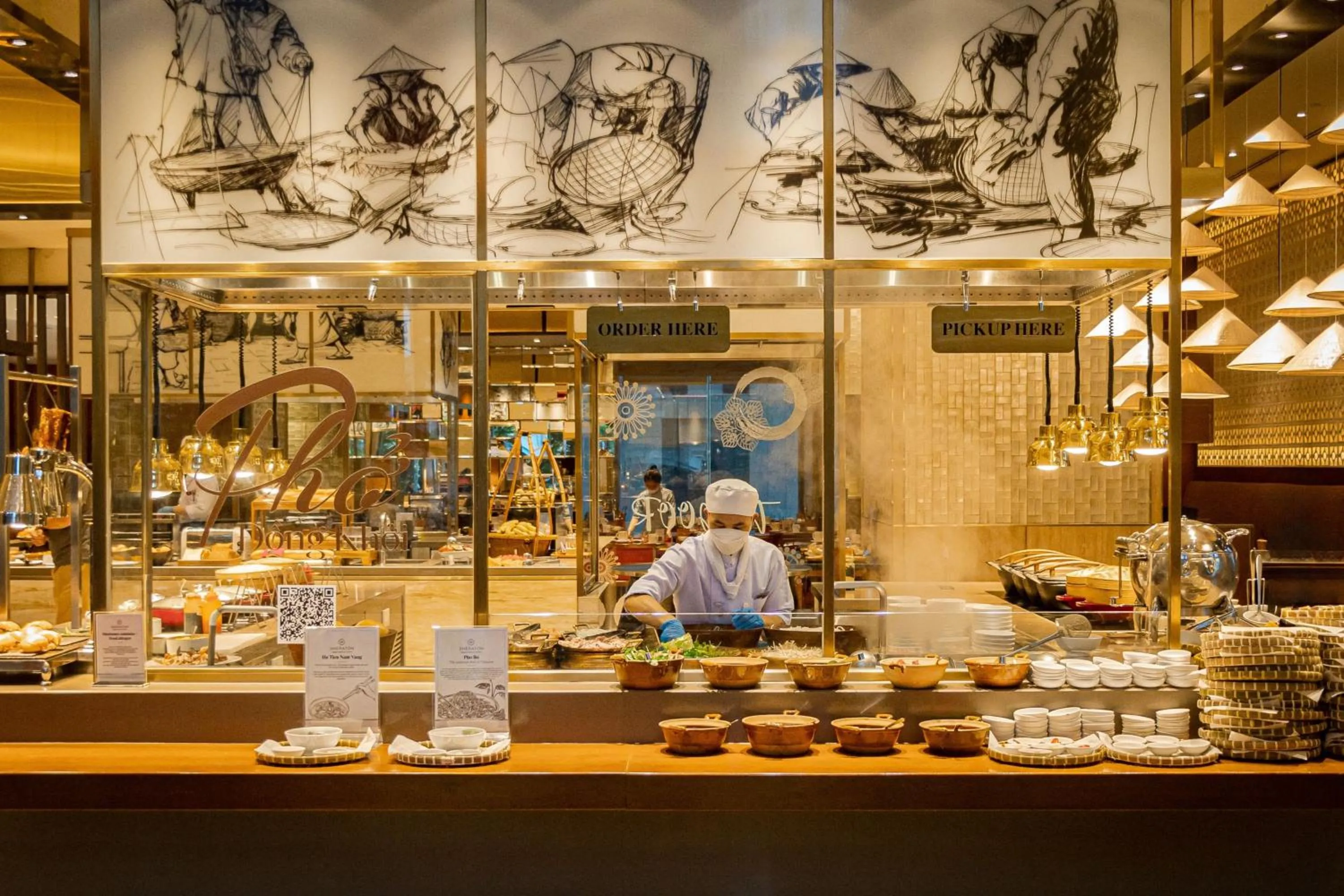 Breakfast in Sheraton Saigon Grand Opera Hotel