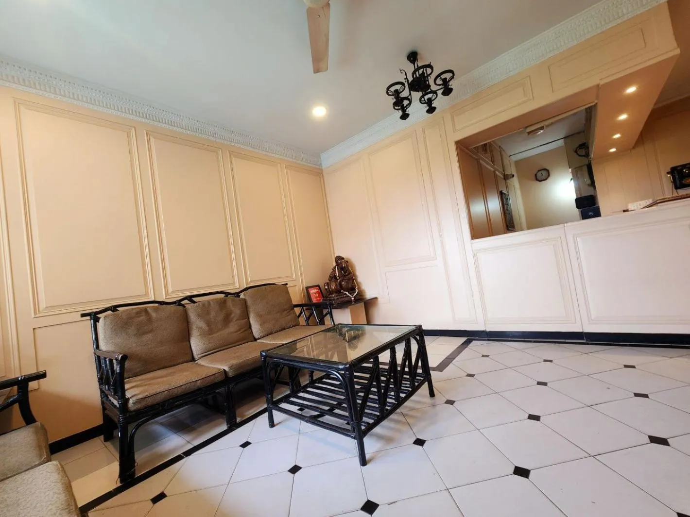 Seating area in Park Palace Hotel