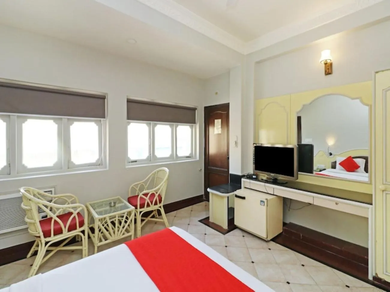 Seating area, Bed in Park Palace Hotel