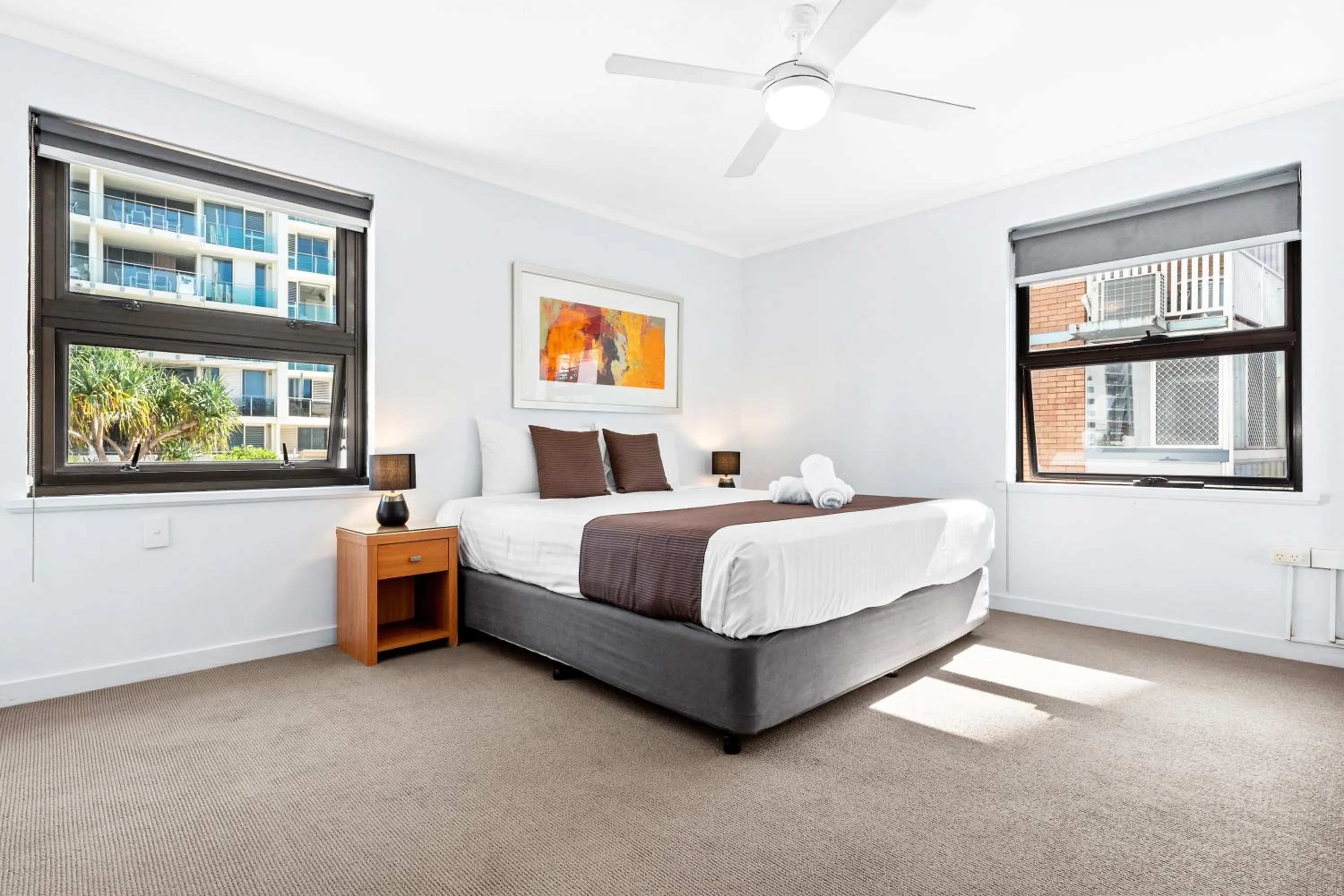 Bedroom, Bed in Windward Apartments