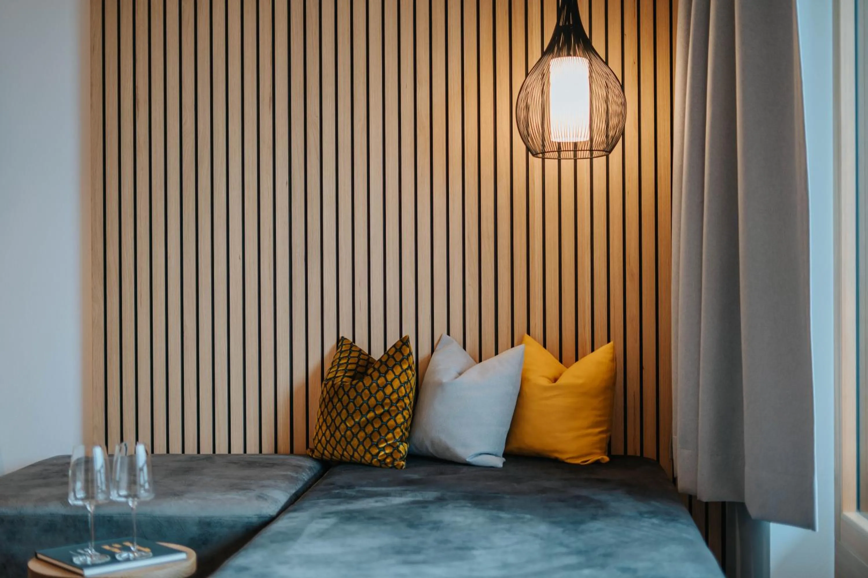Bed in Small Hotel Sonne
