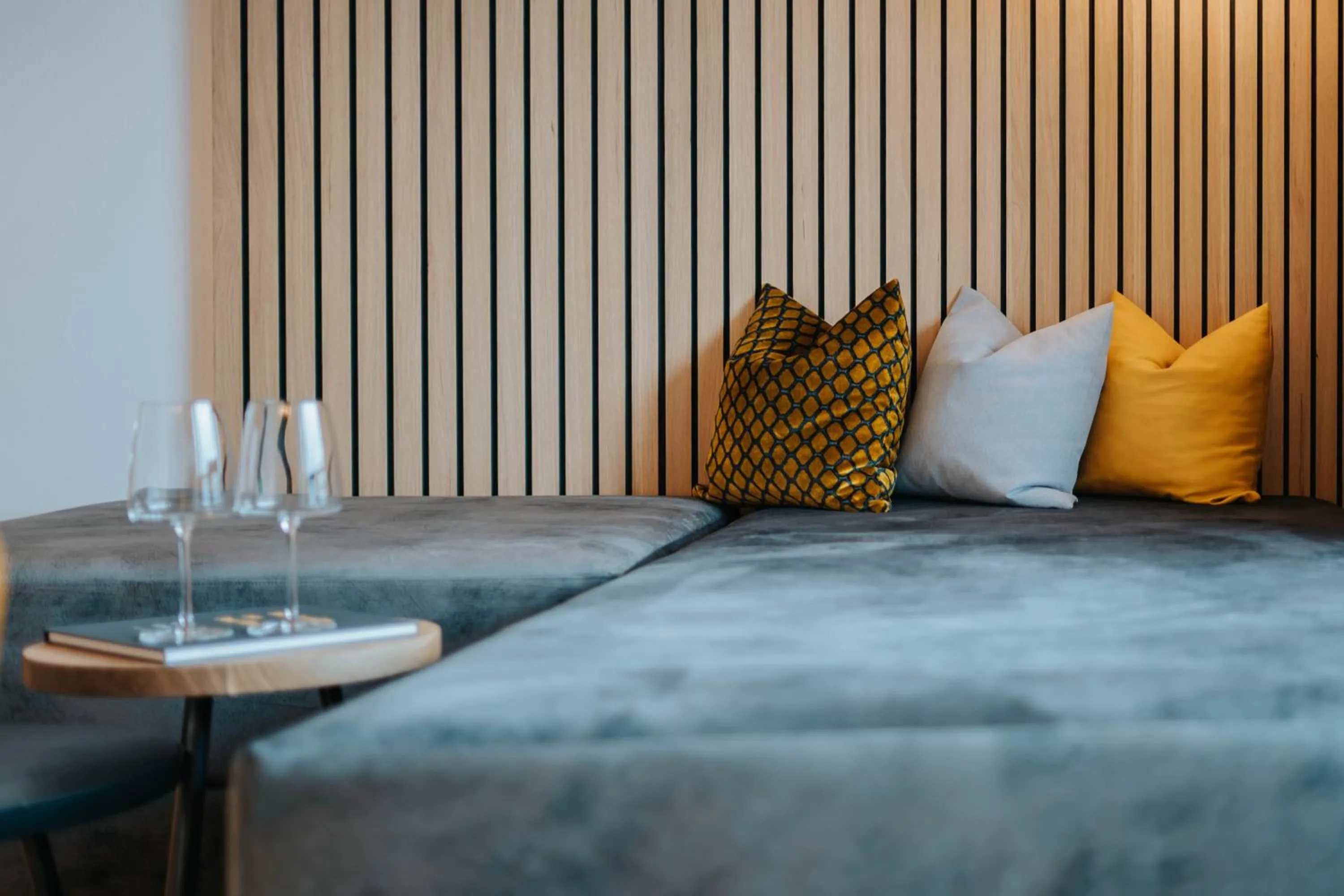 Bed in Small Hotel Sonne